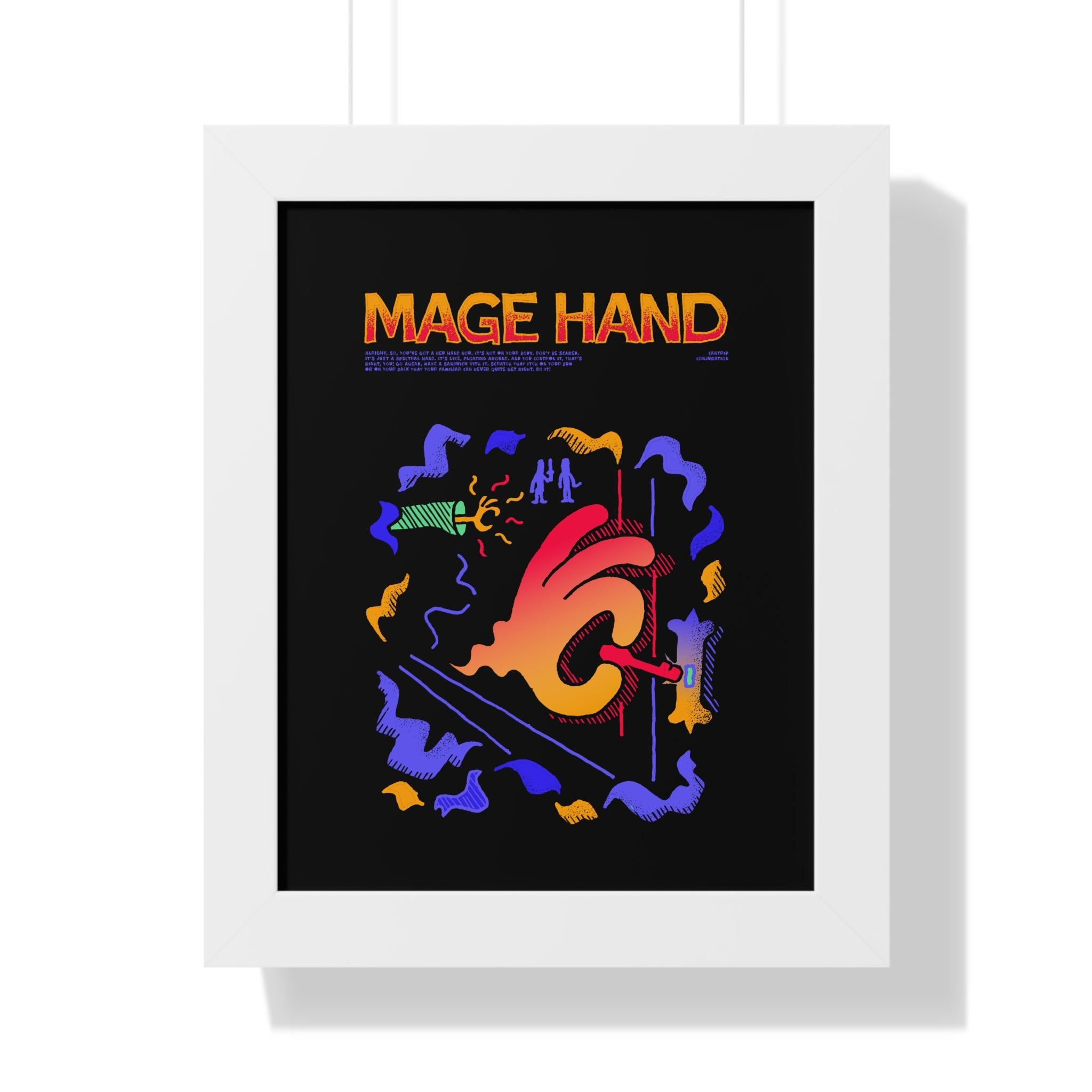 Mage Hand | Framed Poster - Framed Poster - Ace of Gnomes - 32939624350699000068