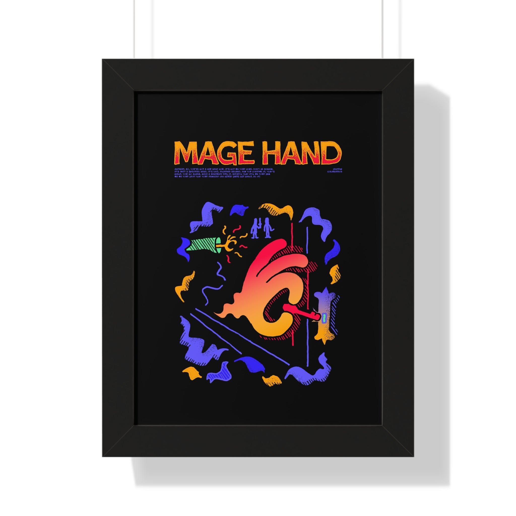 Mage Hand | Framed Poster - Framed Poster - Ace of Gnomes - 16749602032360658281