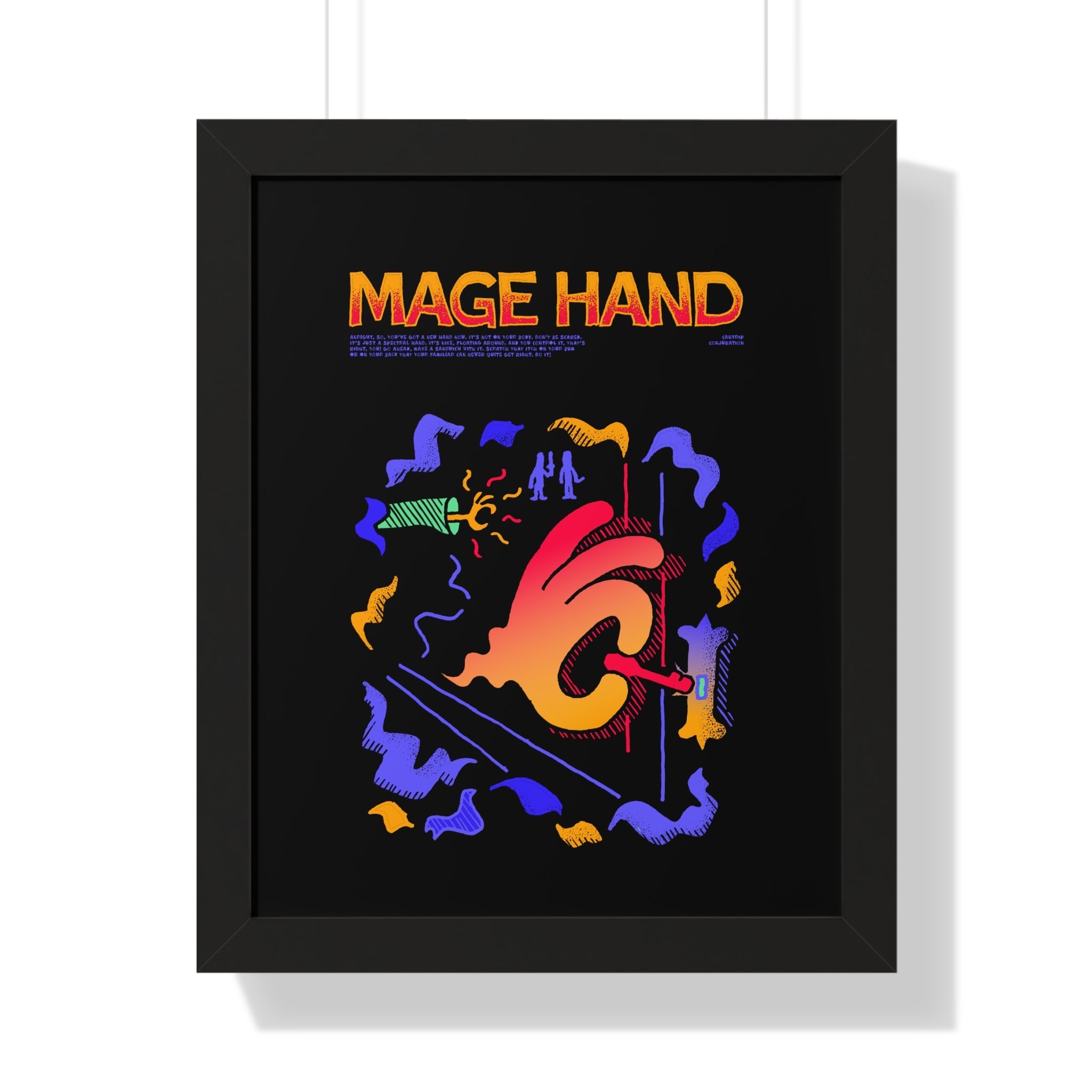 Mage Hand | Framed Poster - Framed Poster - Ace of Gnomes - 23297370672781844927