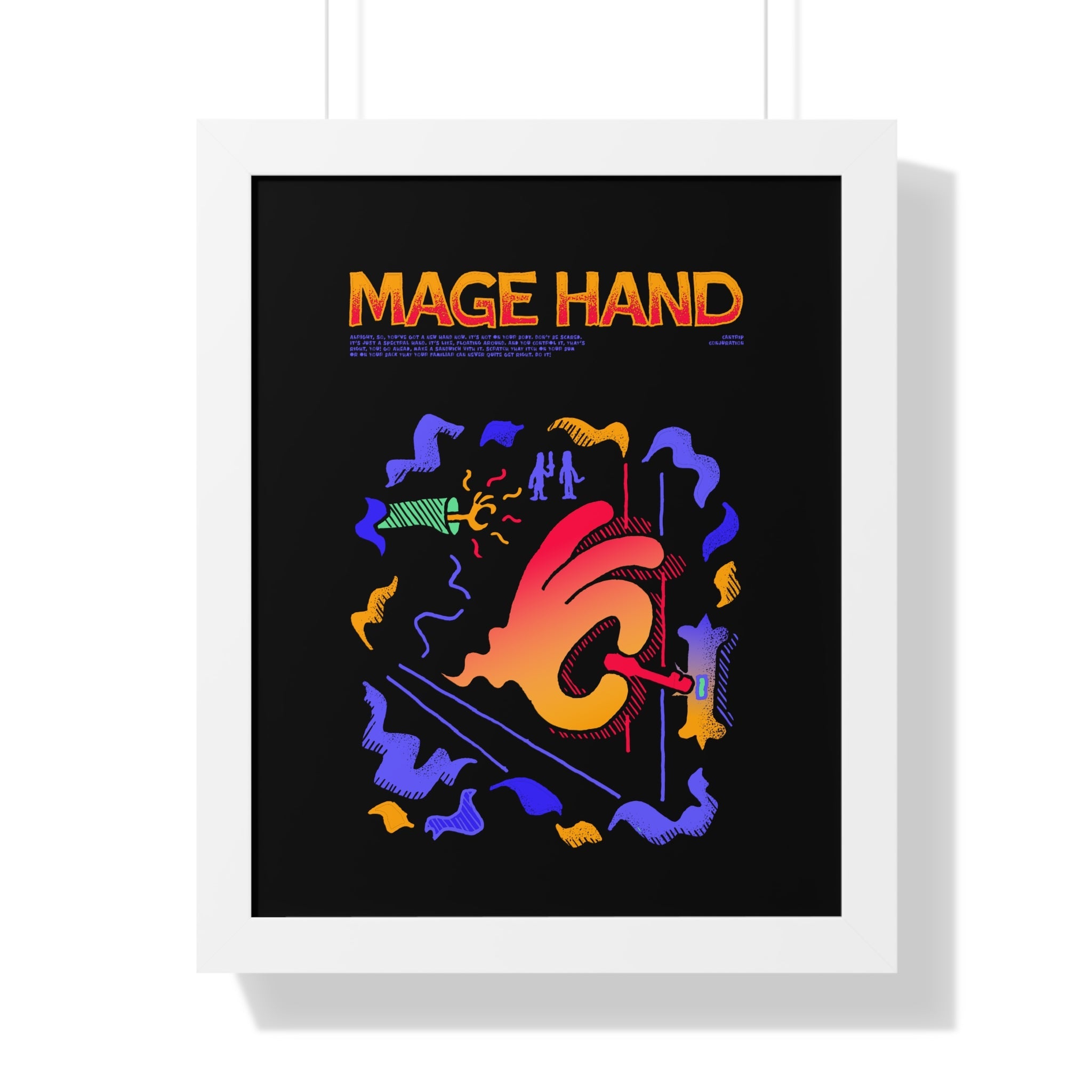 Mage Hand | Framed Poster - Framed Poster - Ace of Gnomes - 25468312740670920653