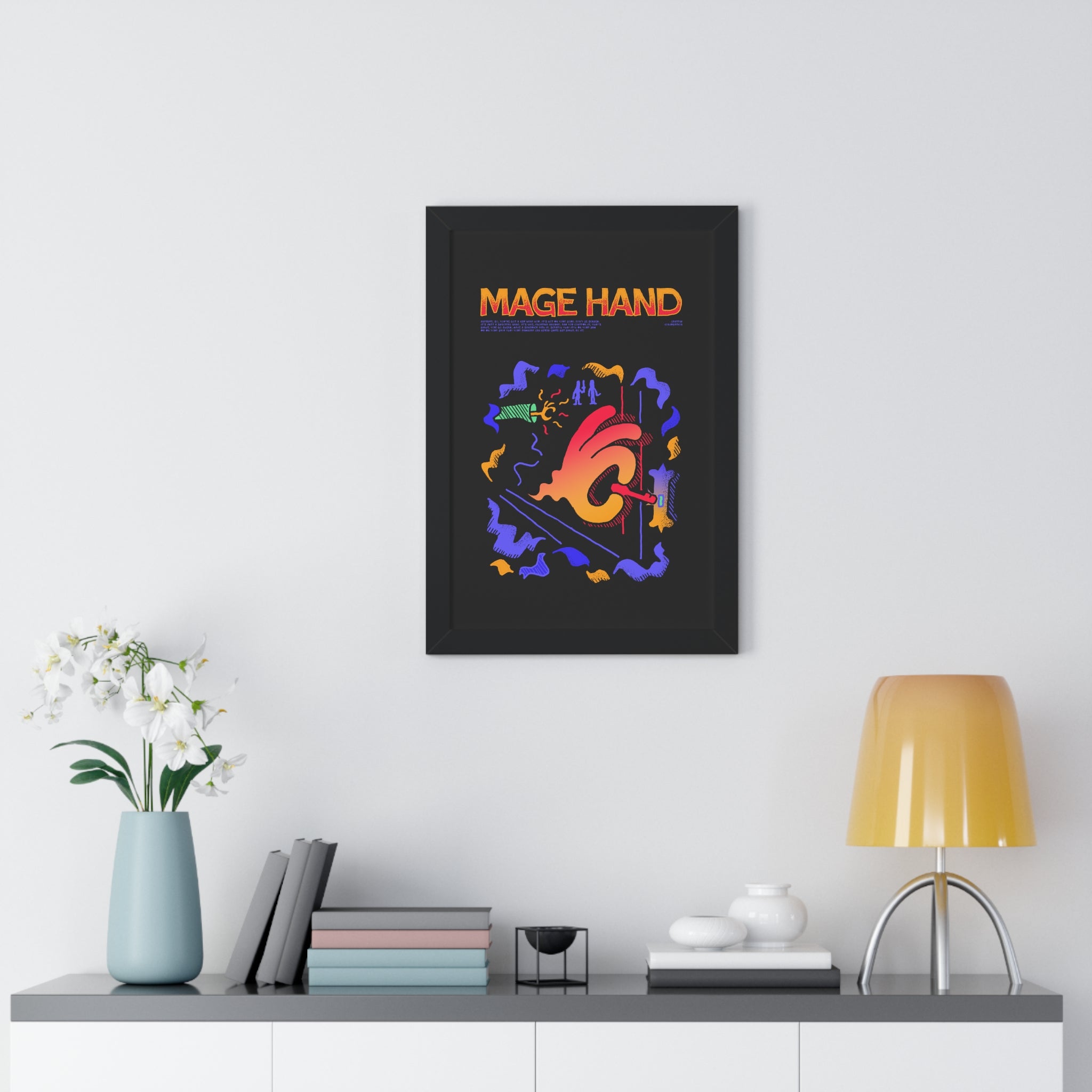 Mage Hand | Framed Poster - Framed Poster - Ace of Gnomes - 25468312740670920653