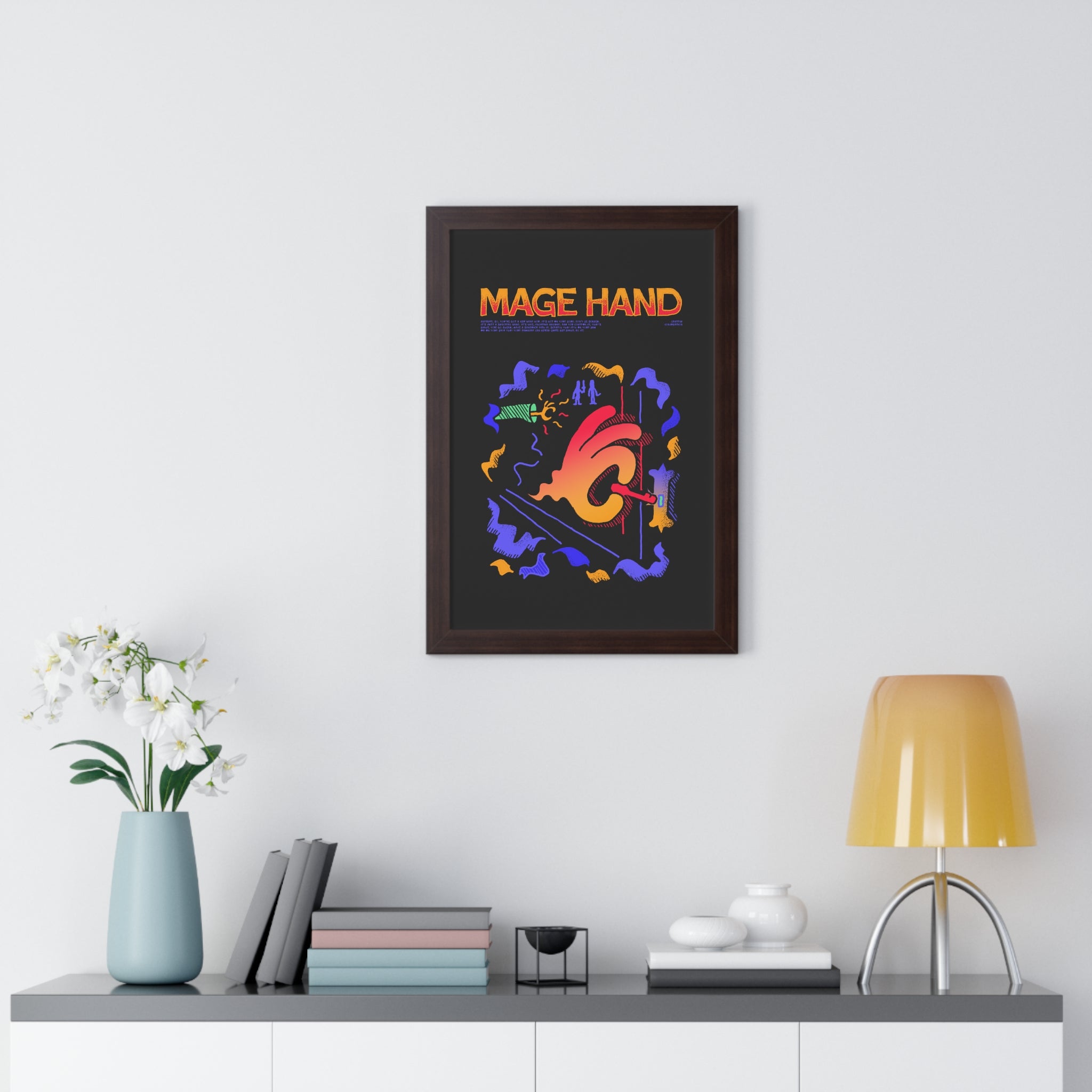 Mage Hand | Framed Poster - Framed Poster - Ace of Gnomes - 23661657951414512477