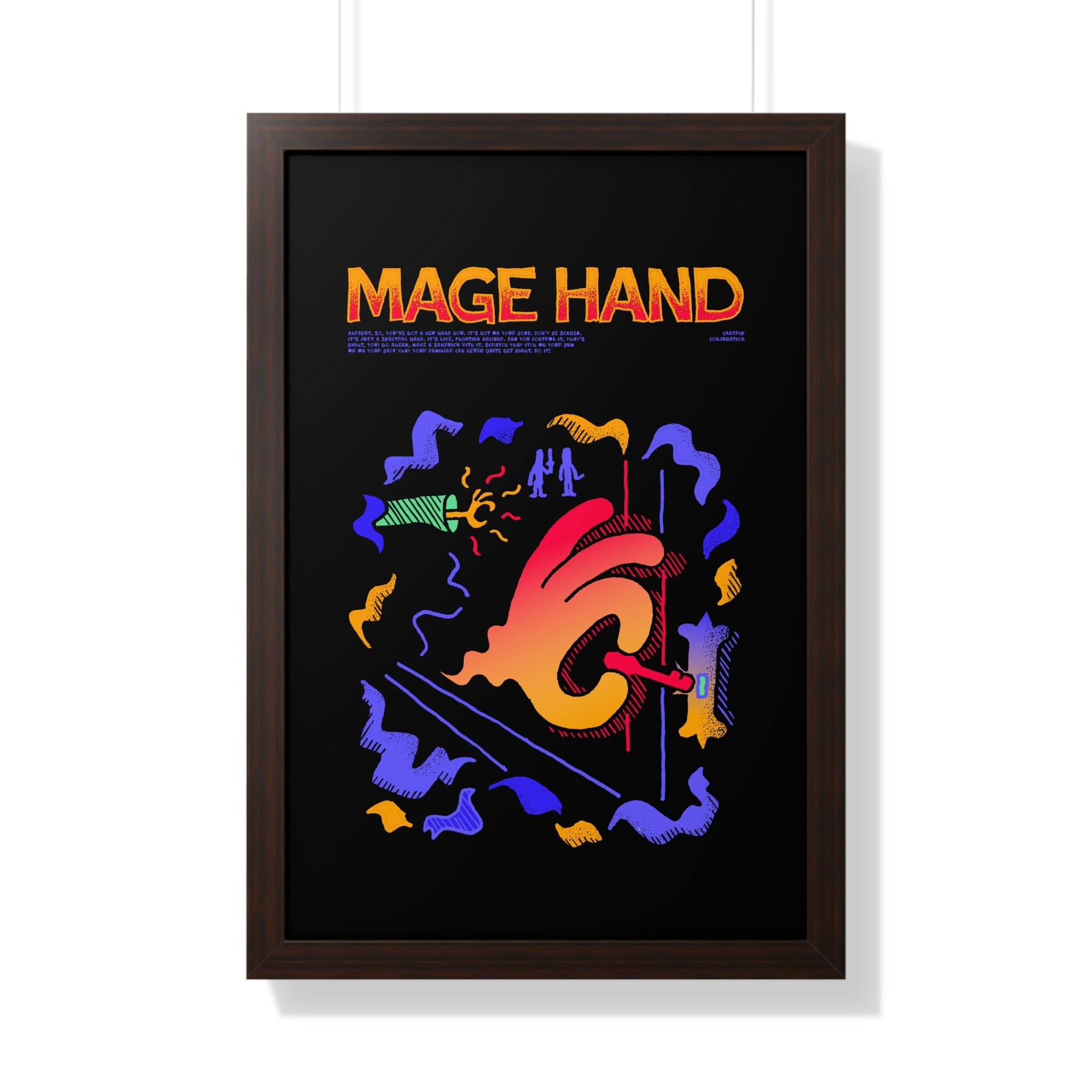 Mage Hand | Framed Poster - Framed Poster - Ace of Gnomes - 13574006084528277294
