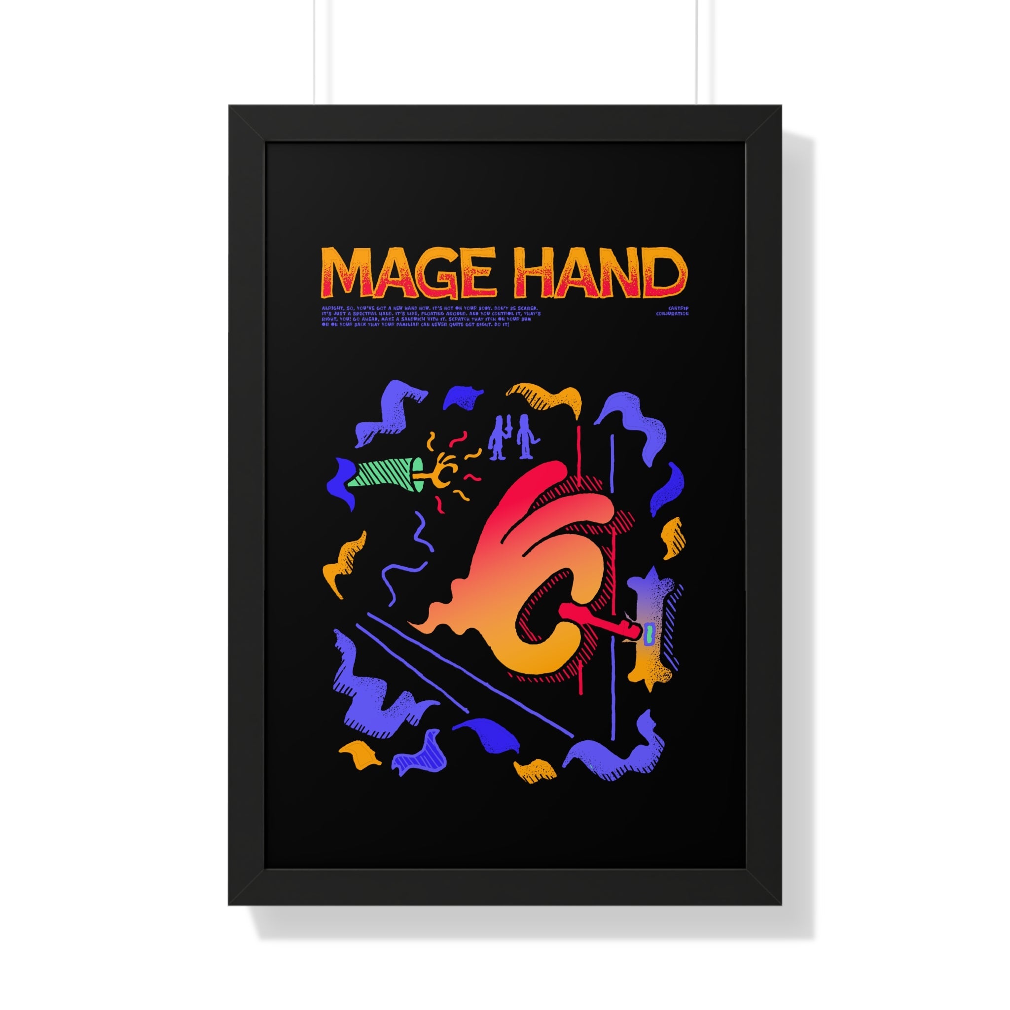 Mage Hand | Framed Poster - Framed Poster - Ace of Gnomes - 77562264432533870995