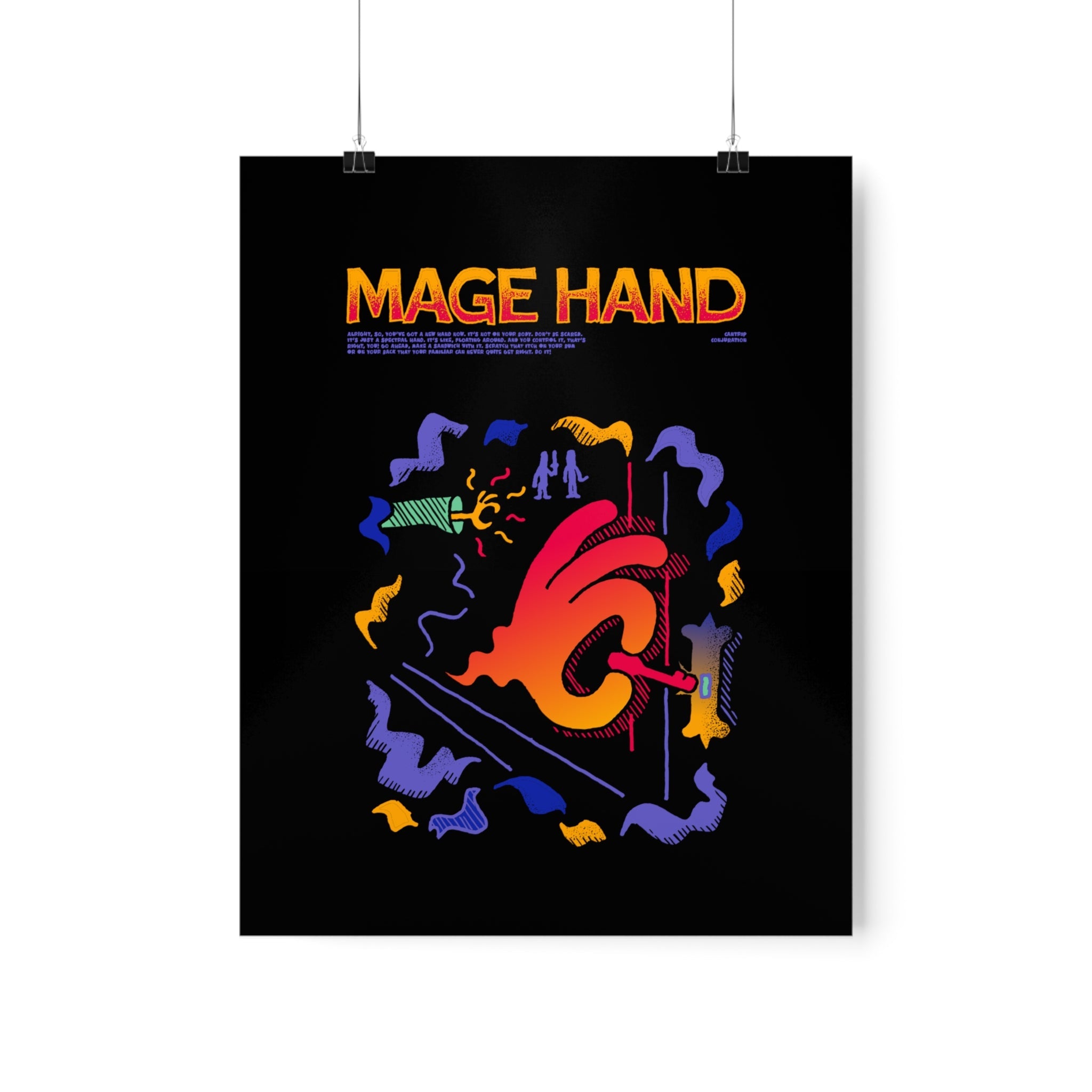 Mage Hand | Premium Matte Poster - Poster - Ace of Gnomes - 11224193180405612511