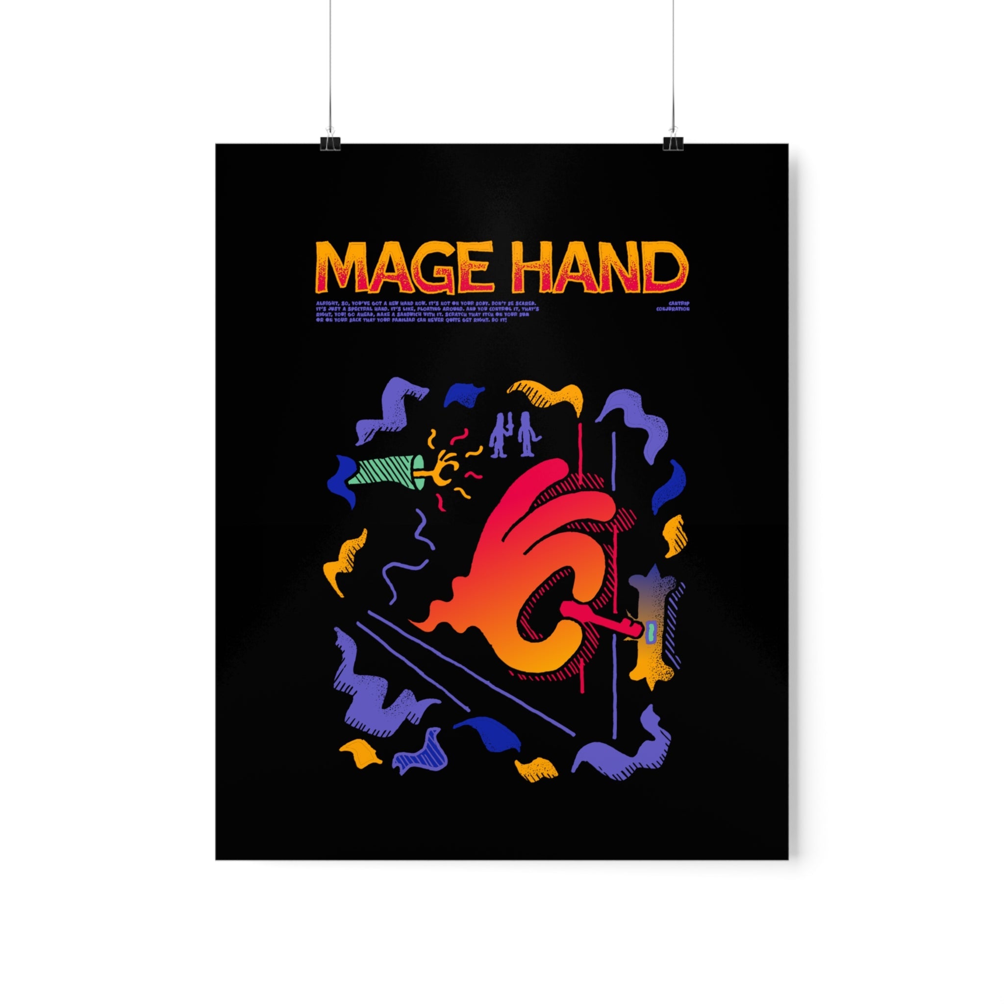 Mage Hand | Premium Matte Poster - Poster - Ace of Gnomes - 19032110993436014613
