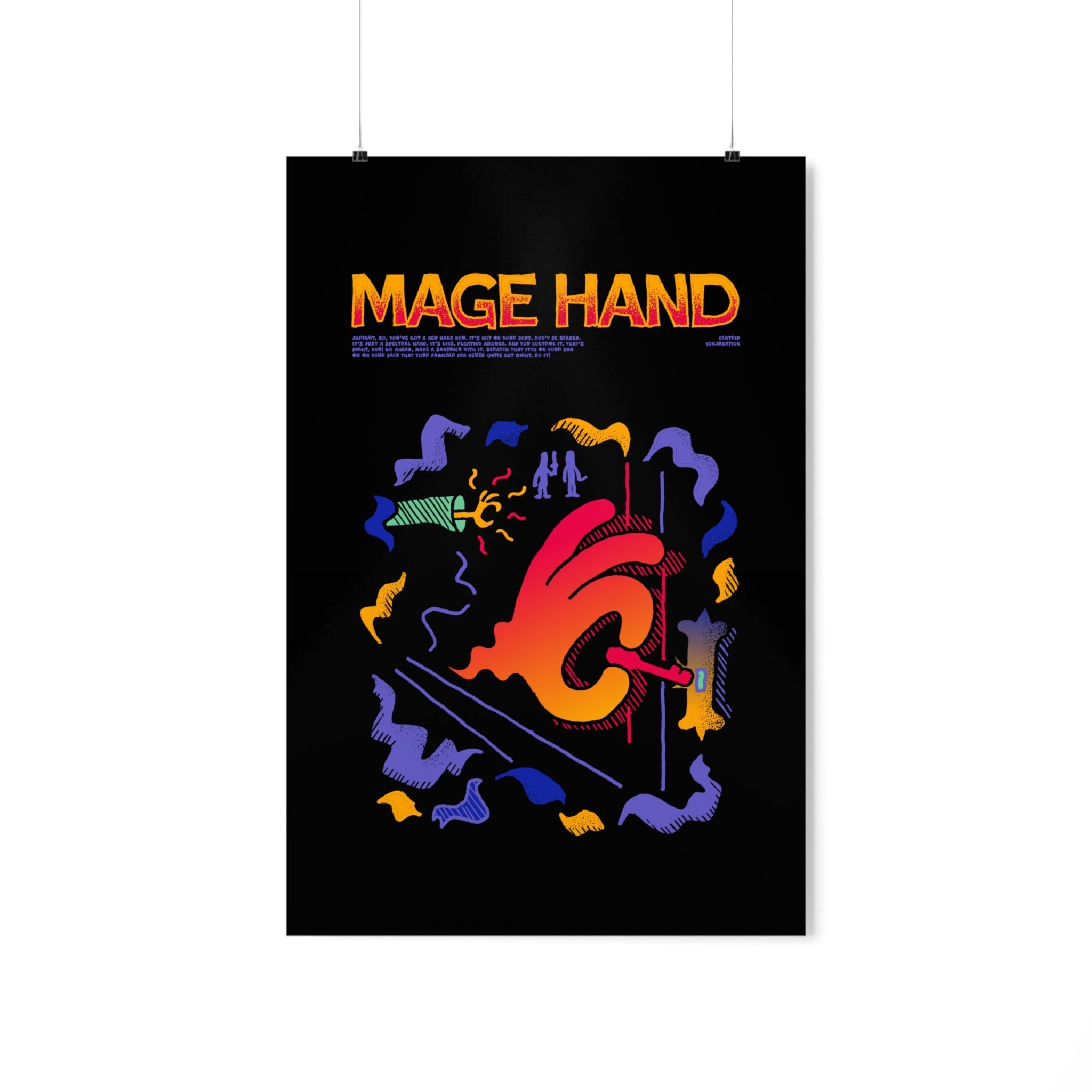 Mage Hand | Premium Matte Poster - Poster - Ace of Gnomes - 88314152494775985278