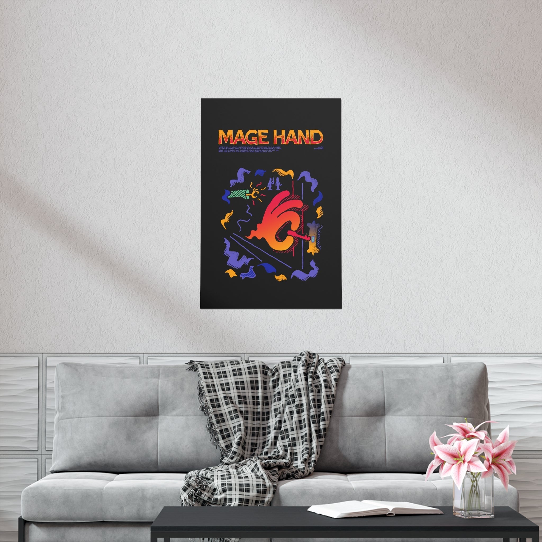 Mage Hand | Premium Matte Poster - Poster - Ace of Gnomes - 22790640600770510064