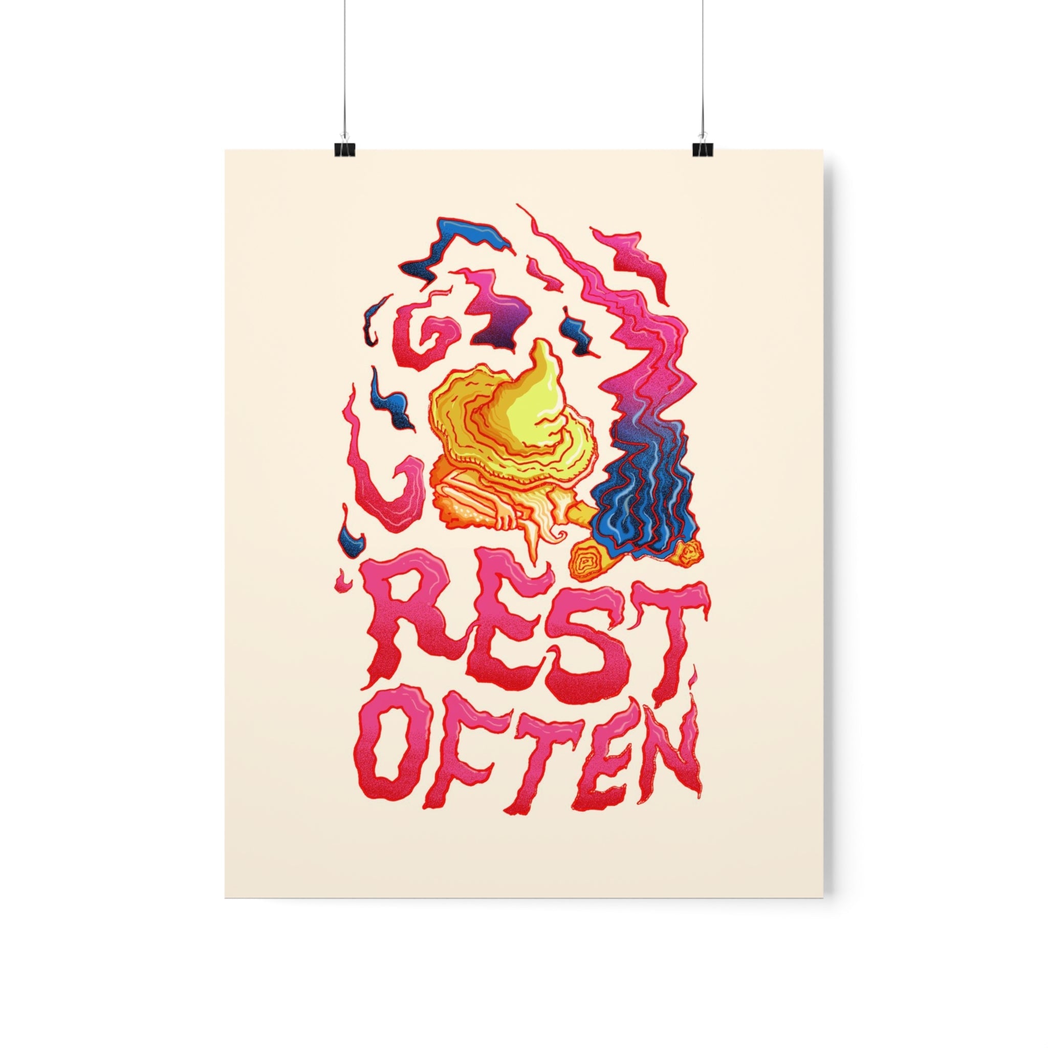 Rest Often | Premium Matte Poster - Poster - Ace of Gnomes - 42749219557981864003