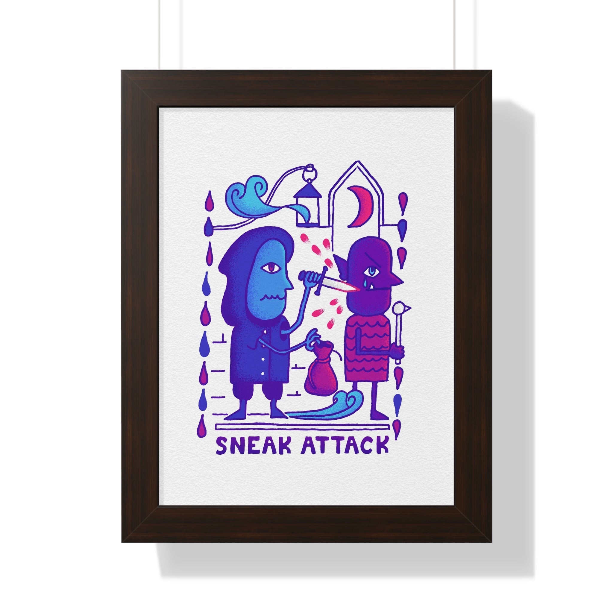 Sneak Attack | Framed Poster - Framed Poster - Ace of Gnomes - 63630406928778373457