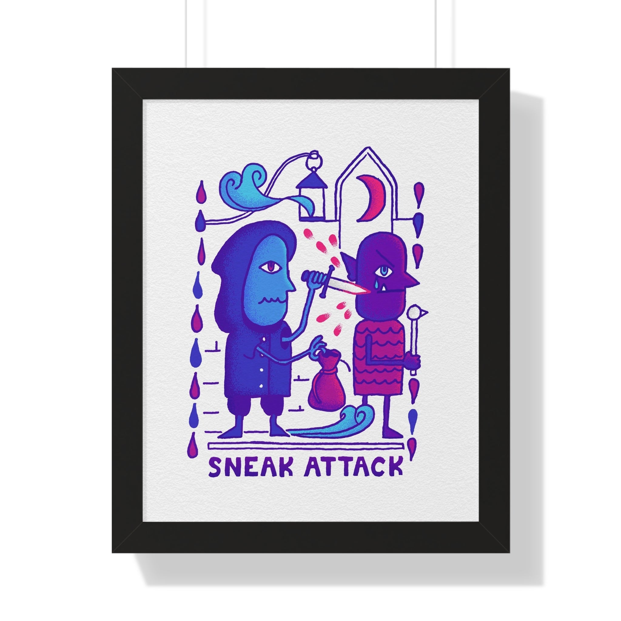 Sneak Attack | Framed Poster - Framed Poster - Ace of Gnomes - 22211559962579149097