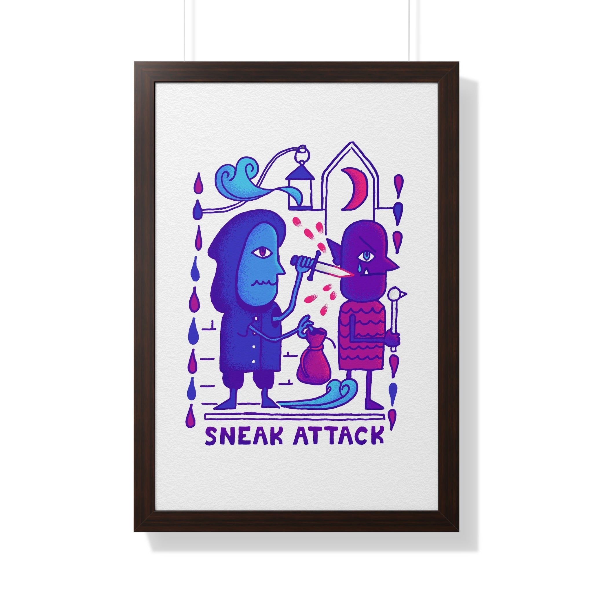 Sneak Attack | Framed Poster - Framed Poster - Ace of Gnomes - 22489747763743249916