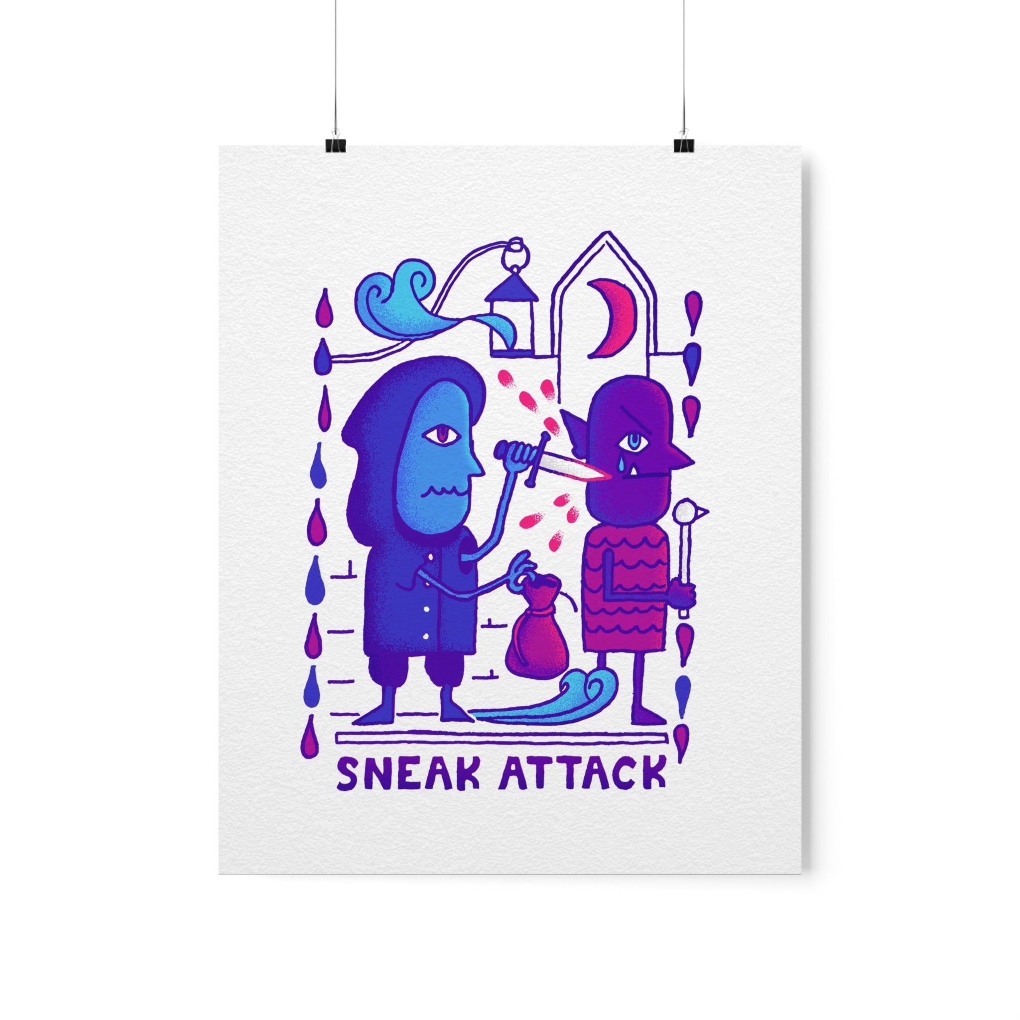 Sneak Attack | Premium Matte Poster - Poster - Ace of Gnomes - 10203181850540865929
