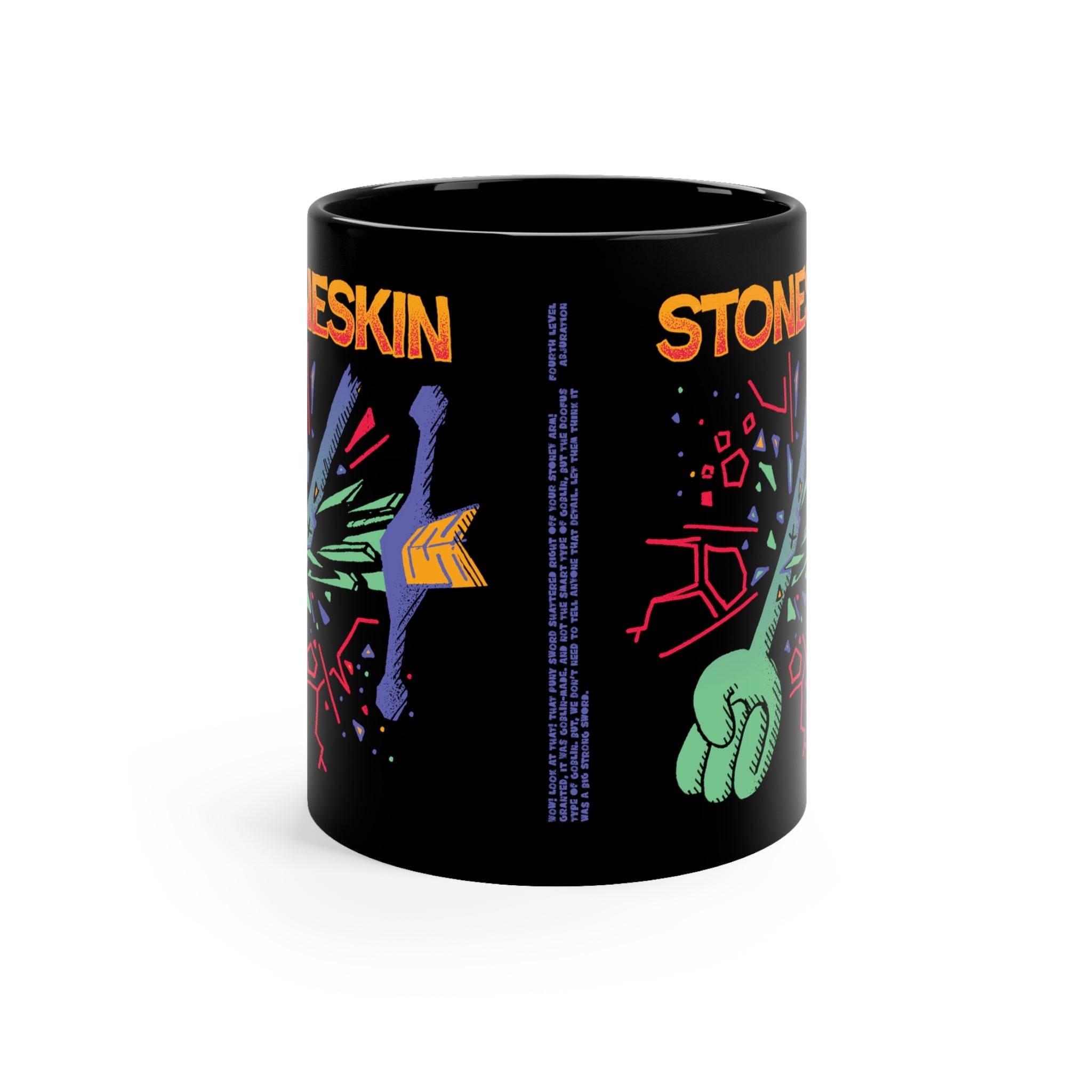Stoneskin | Black Mug 11oz - Mug - Ace of Gnomes - 12953875522750011902
