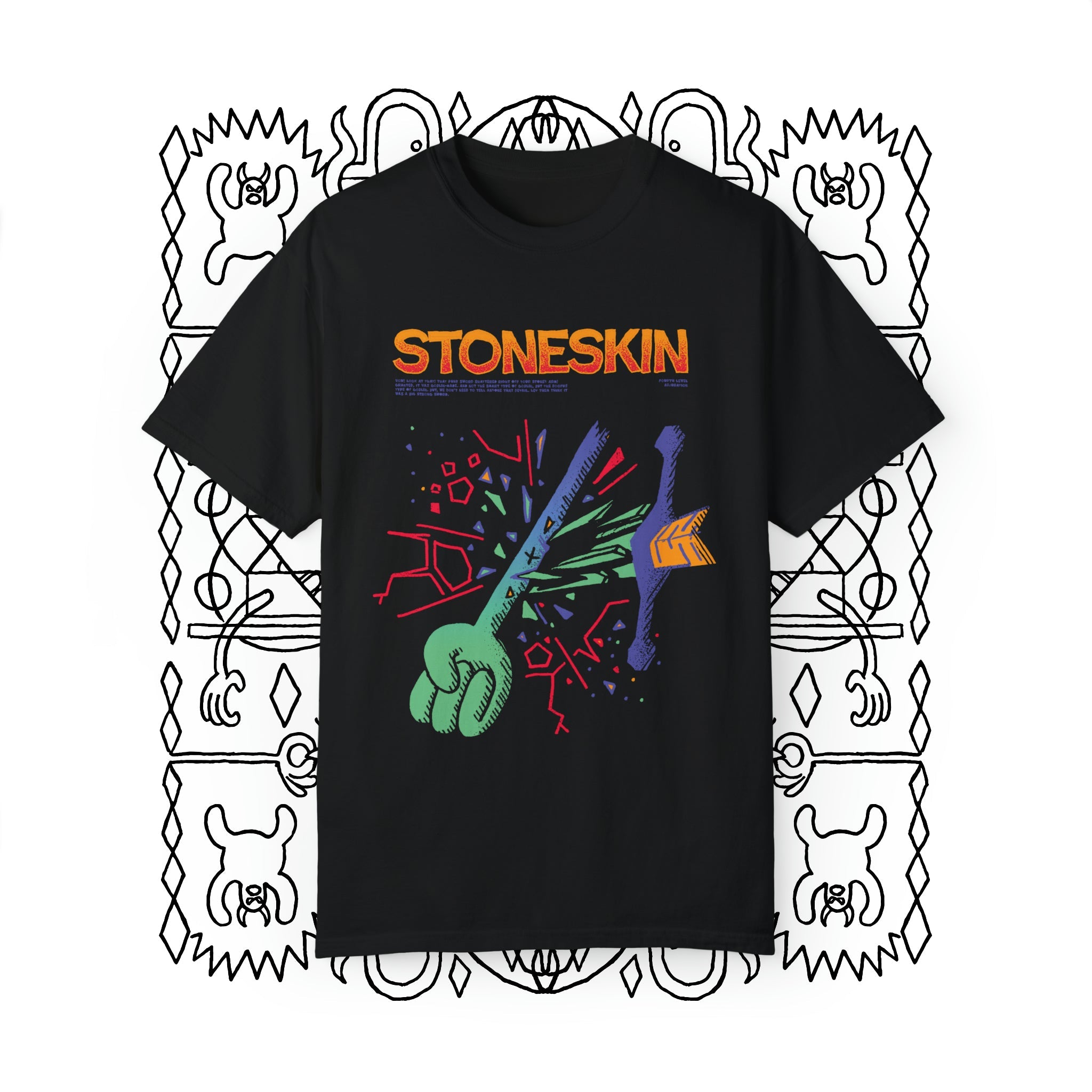 Stoneskin | Comfort Colors T-Shirt - T-Shirt - Ace of Gnomes - 26957602108308759534