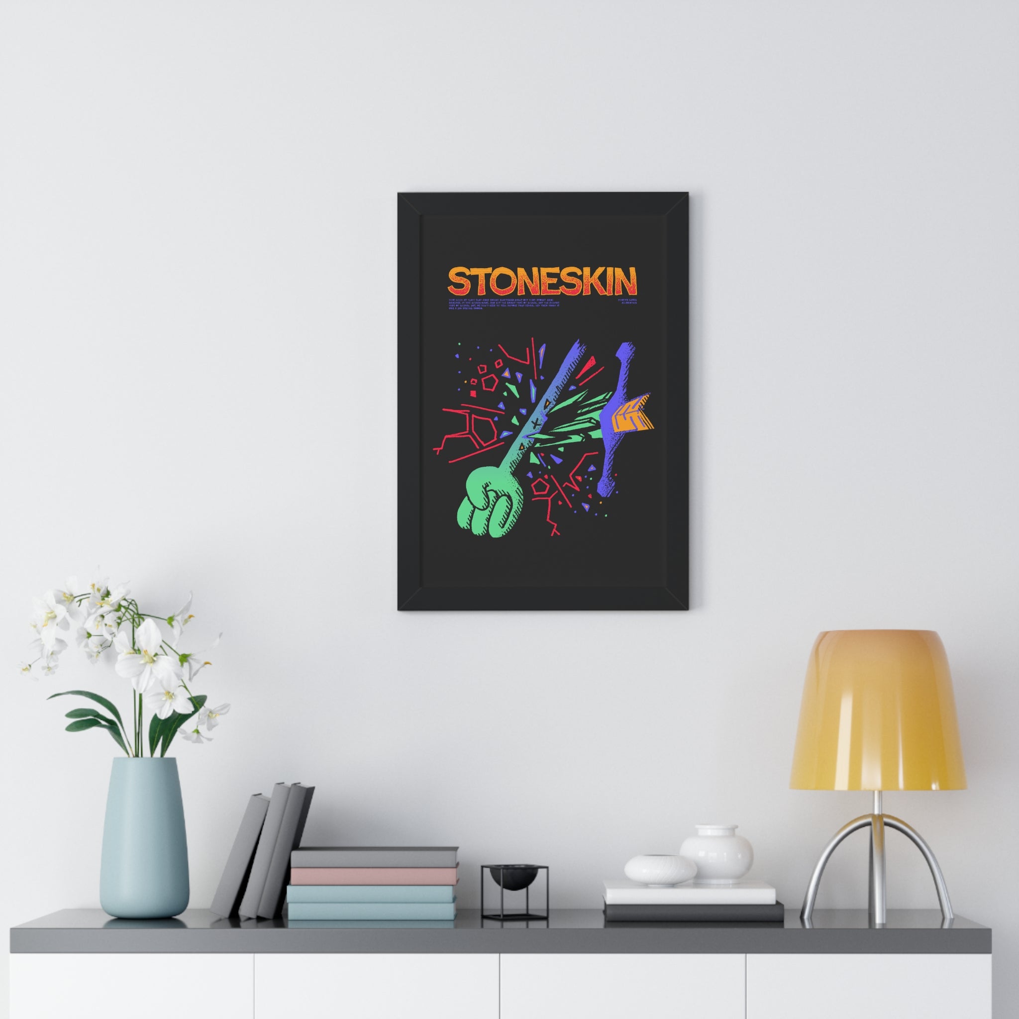 Stoneskin | Framed Poster - Framed Poster - Ace of Gnomes - 31167106445153666202