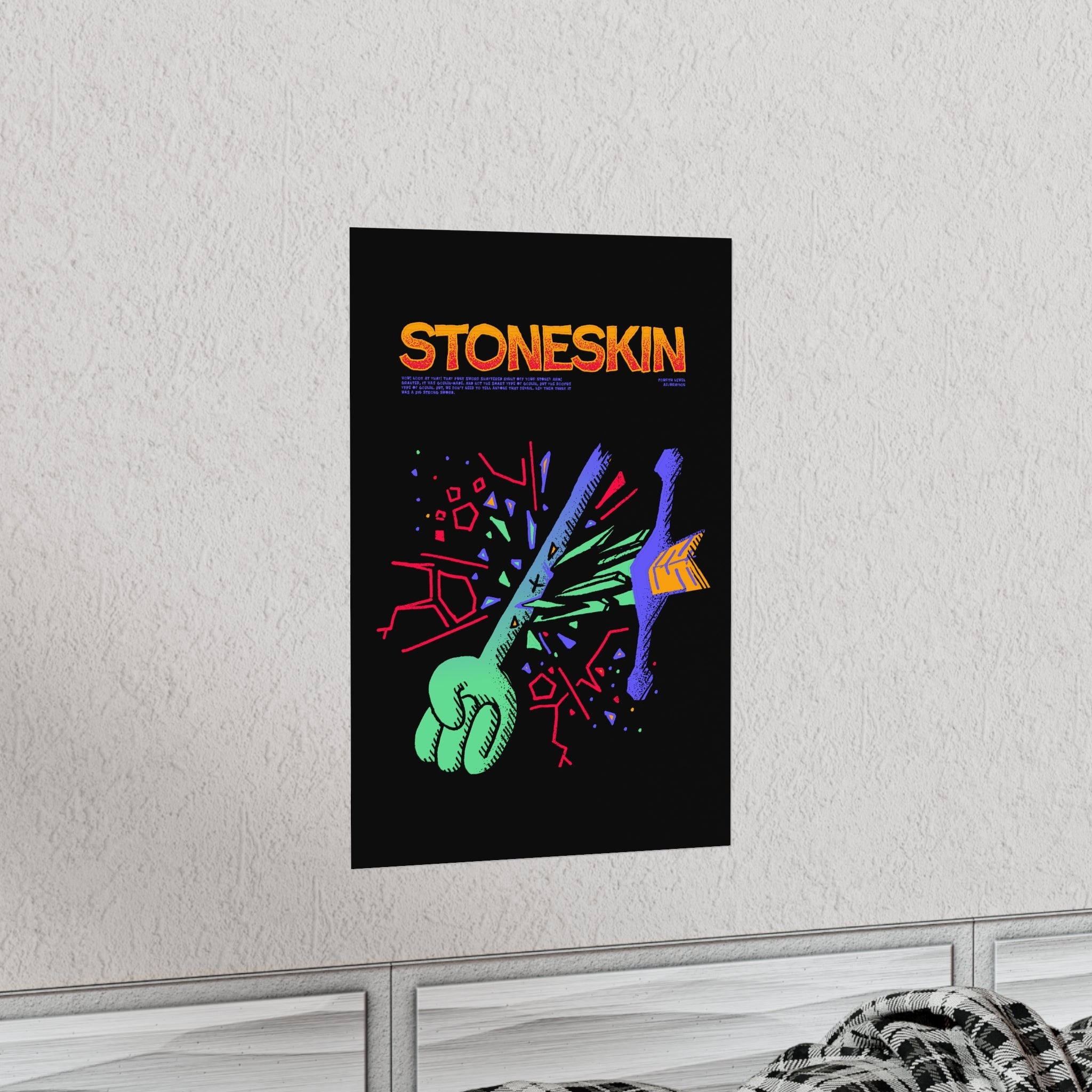 Stoneskin | Premium Matte Poster - Poster - Ace of Gnomes - 18260443098033829257