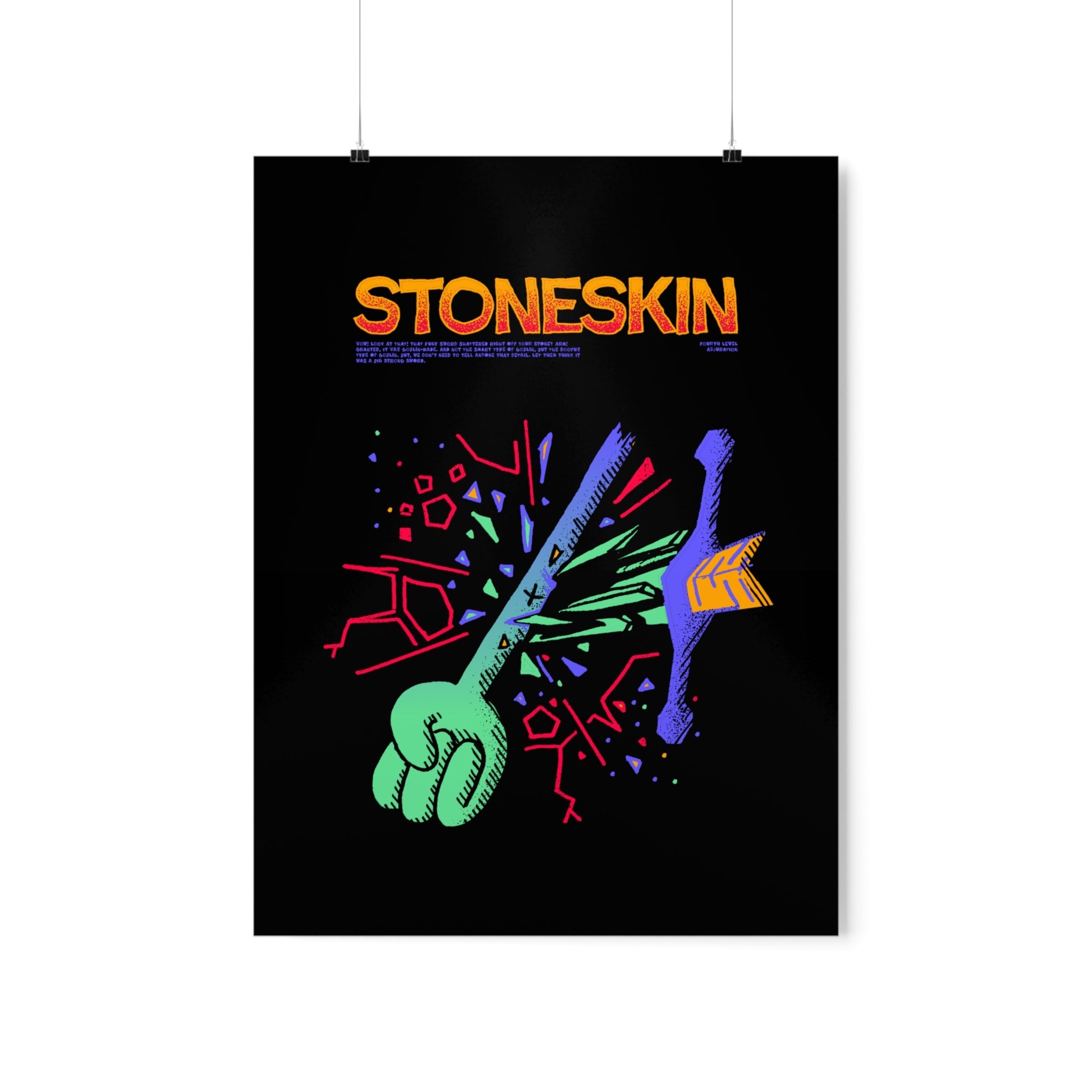 Stoneskin | Premium Matte Poster - Poster - Ace of Gnomes - 18562716153074719392