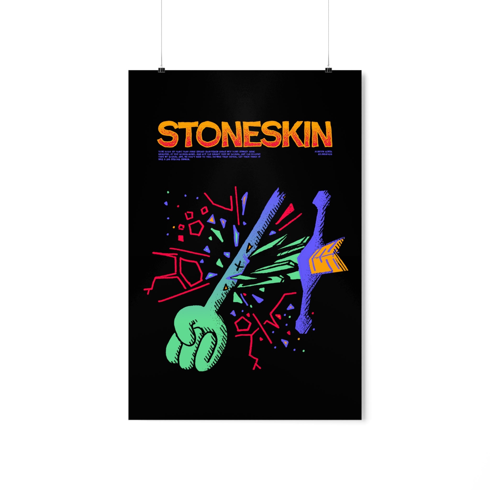 Stoneskin | Premium Matte Poster - Poster - Ace of Gnomes - 12314762486373077026
