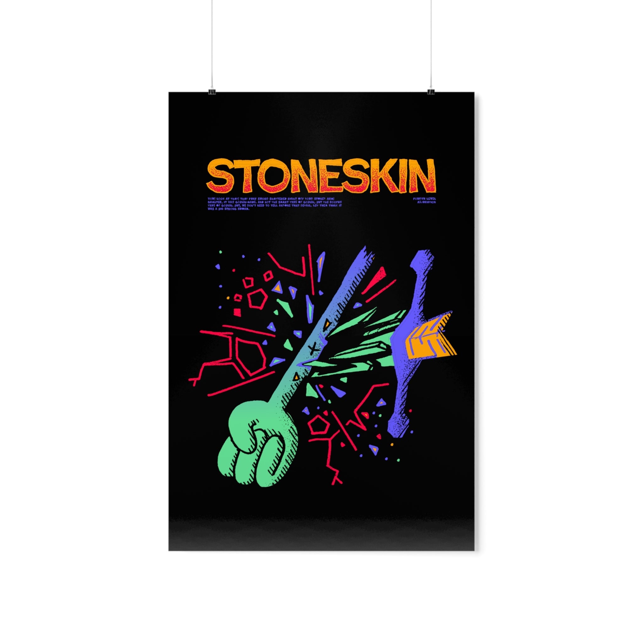 Stoneskin | Premium Matte Poster - Poster - Ace of Gnomes - 10243308779224012764