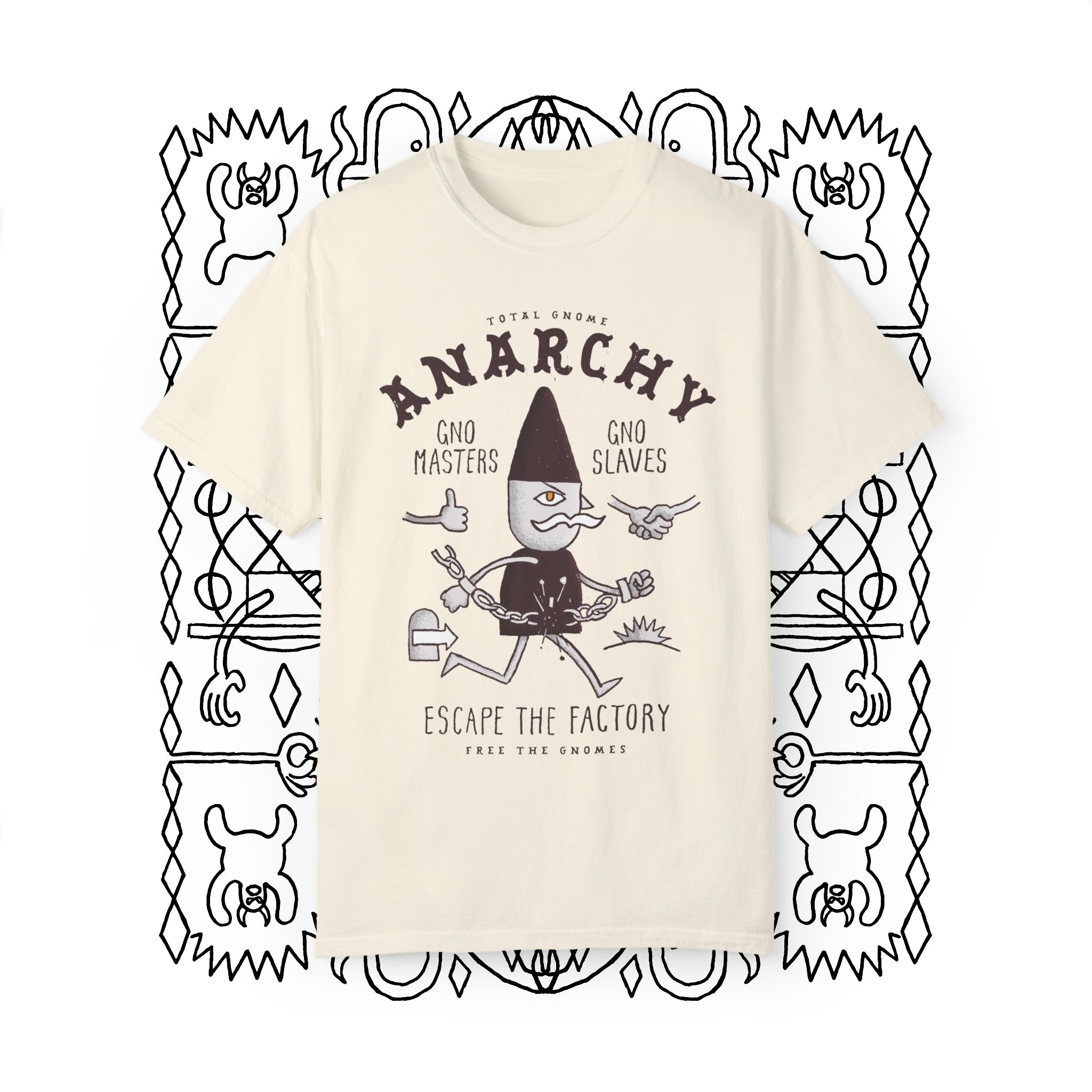 Total Gnome Anarchy | Comfort Colors Premium T-shirt - T-Shirt - Ace of Gnomes - 20620762718849575158