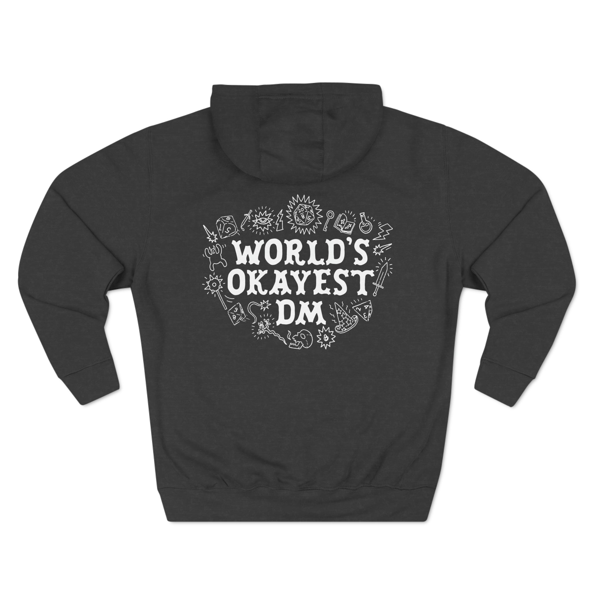 World's Okayest DM | Premium Pullover Hoodie - Hoodie - Ace of Gnomes - 20580437739373630359