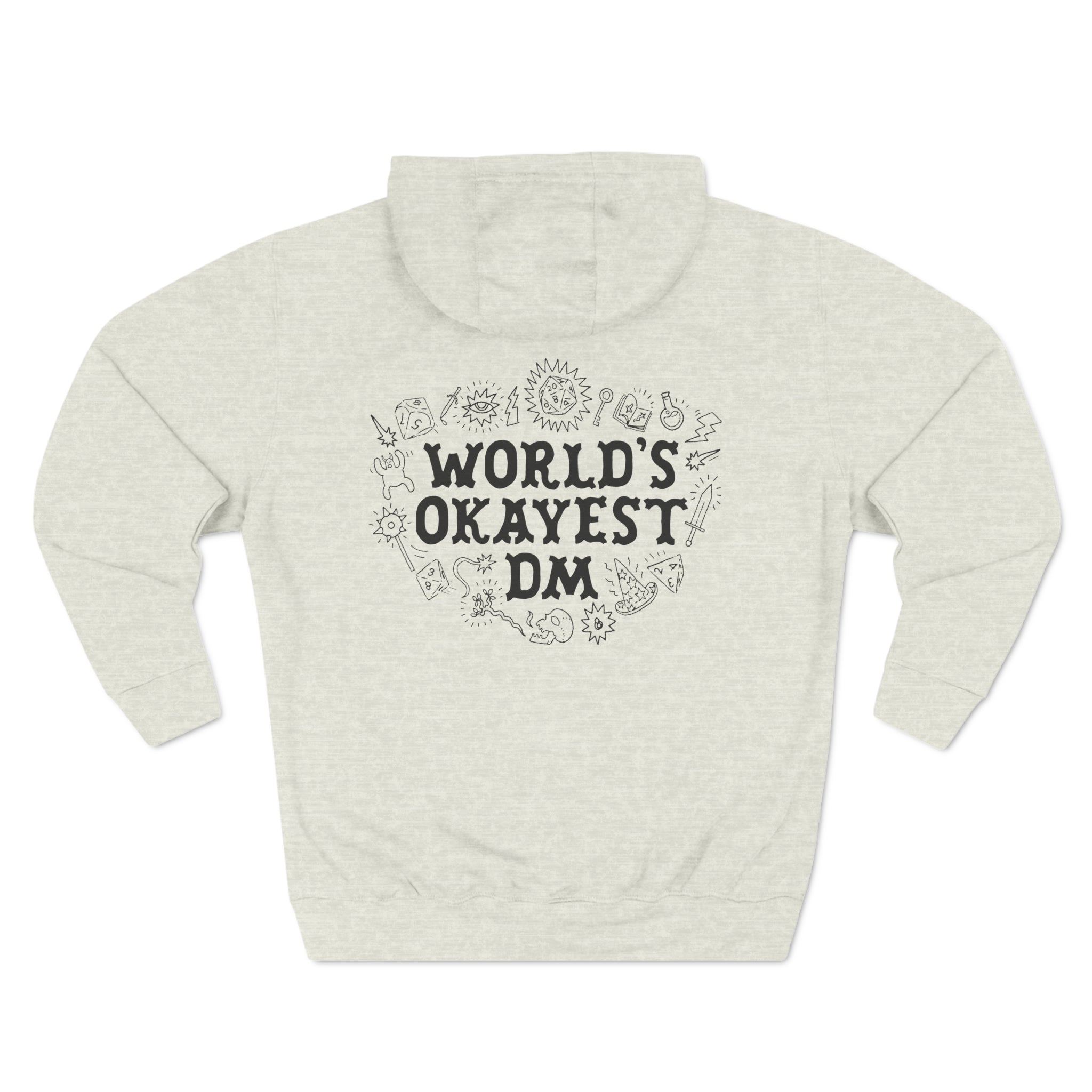 World's Okayest DM | Premium Pullover Hoodie - Hoodie - Ace of Gnomes - 15475308576382290842