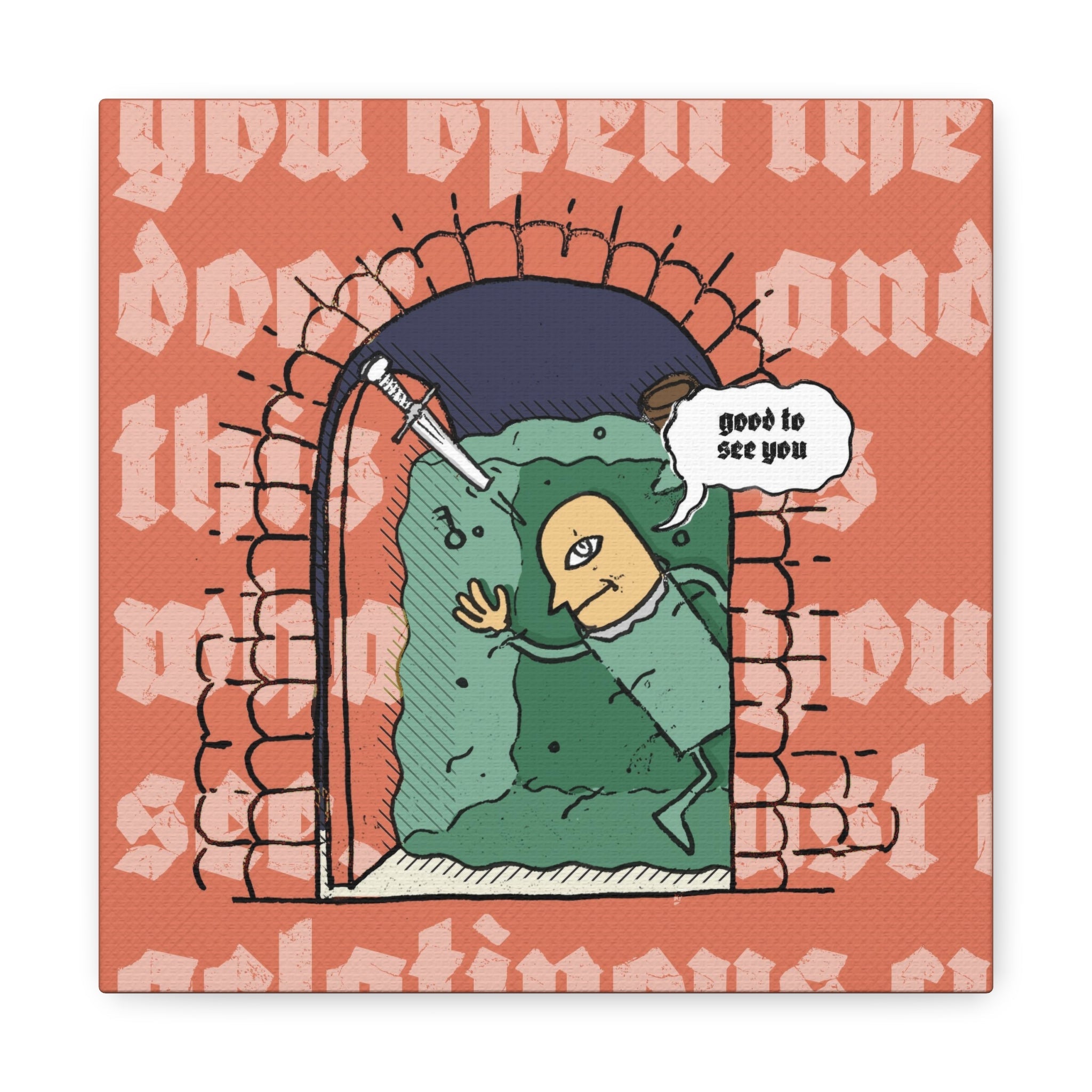 You Open the Door: Gus | Canvas Gallery Wrap - Canvas - Ace of Gnomes - 26331296722452788127