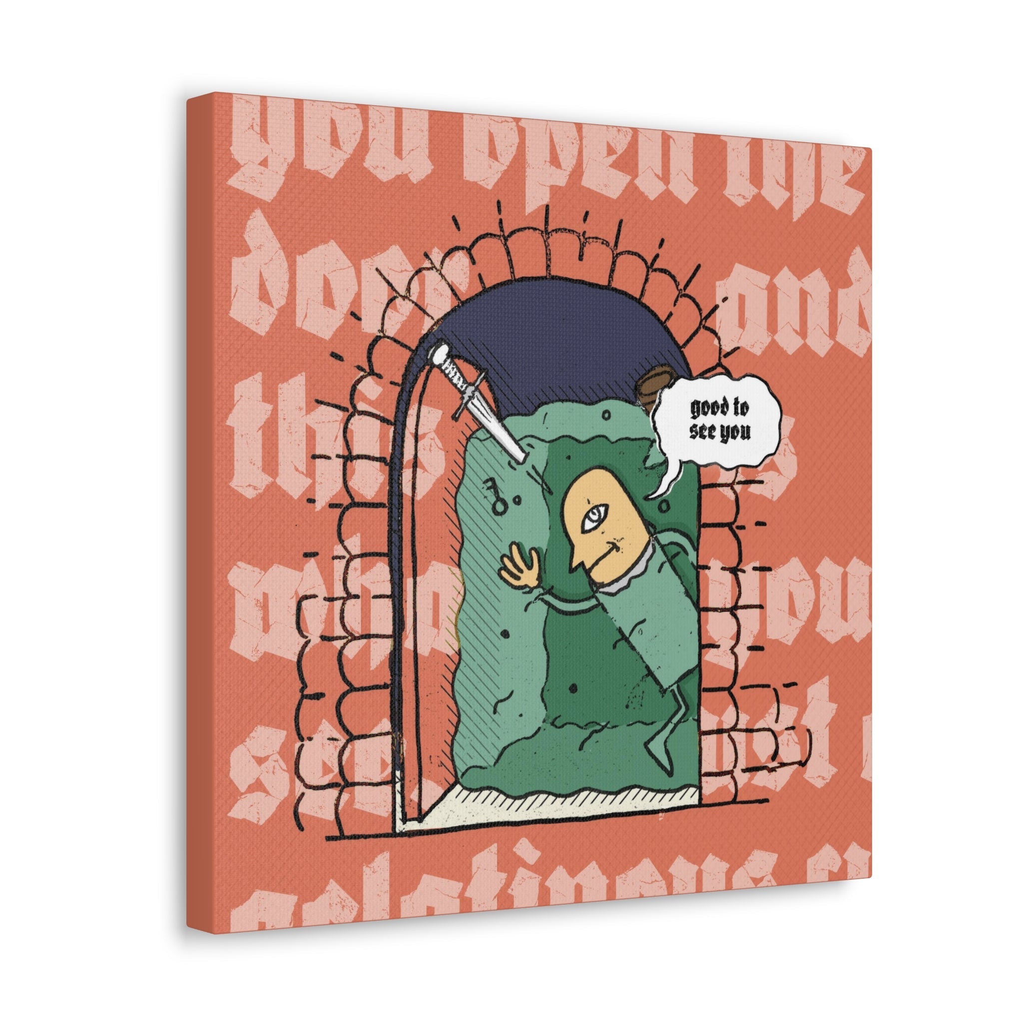 You Open the Door: Gus | Canvas Gallery Wrap - Canvas - Ace of Gnomes - 20512698932039087422