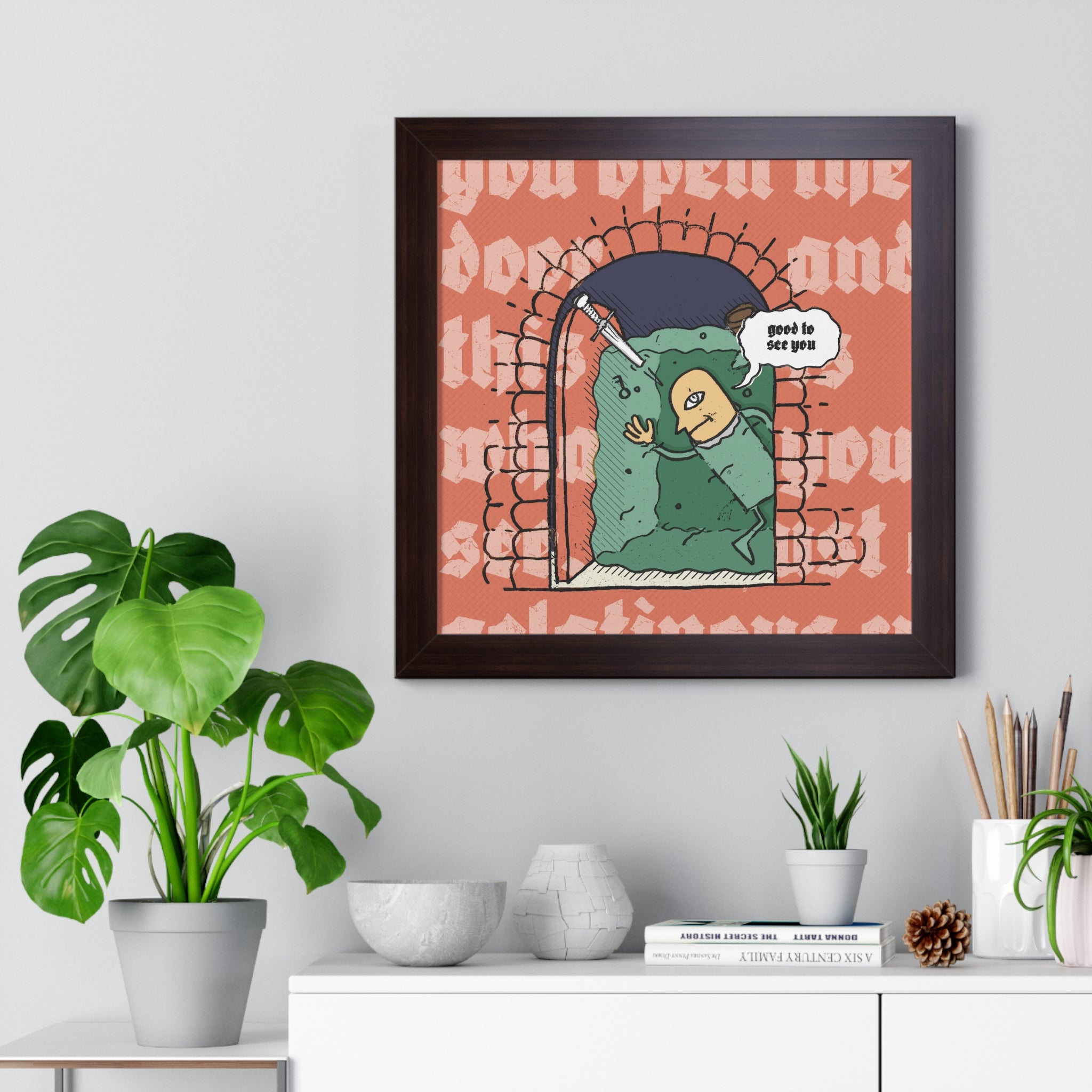 You Open the Door: Gus | Framed Poster - Poster - Ace of Gnomes - 22975986864799674090
