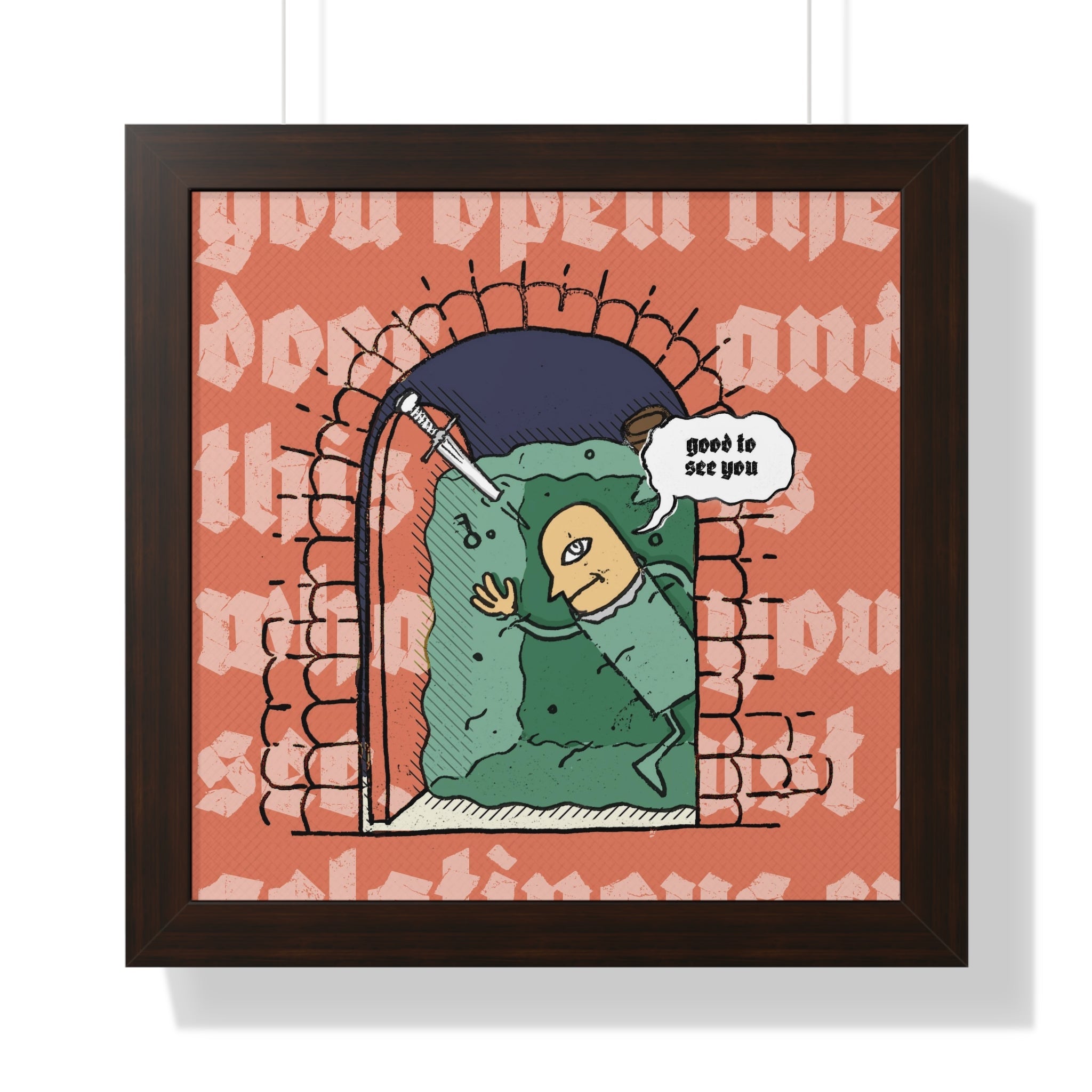 You Open the Door: Gus | Framed Poster - Poster - Ace of Gnomes - 99571741463146563730