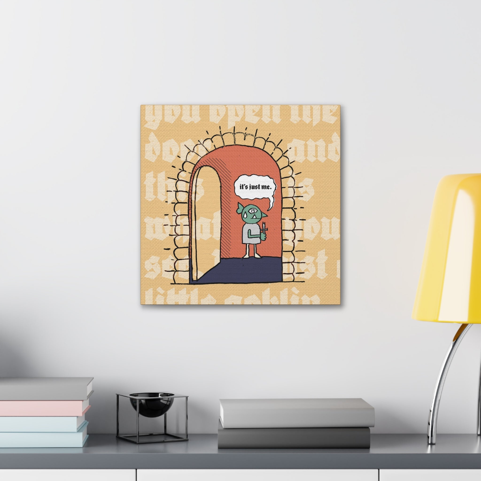 You Open the Door: Little Guy | Canvas Gallery Wrap - Canvas - Ace of Gnomes - 27246087509336095351