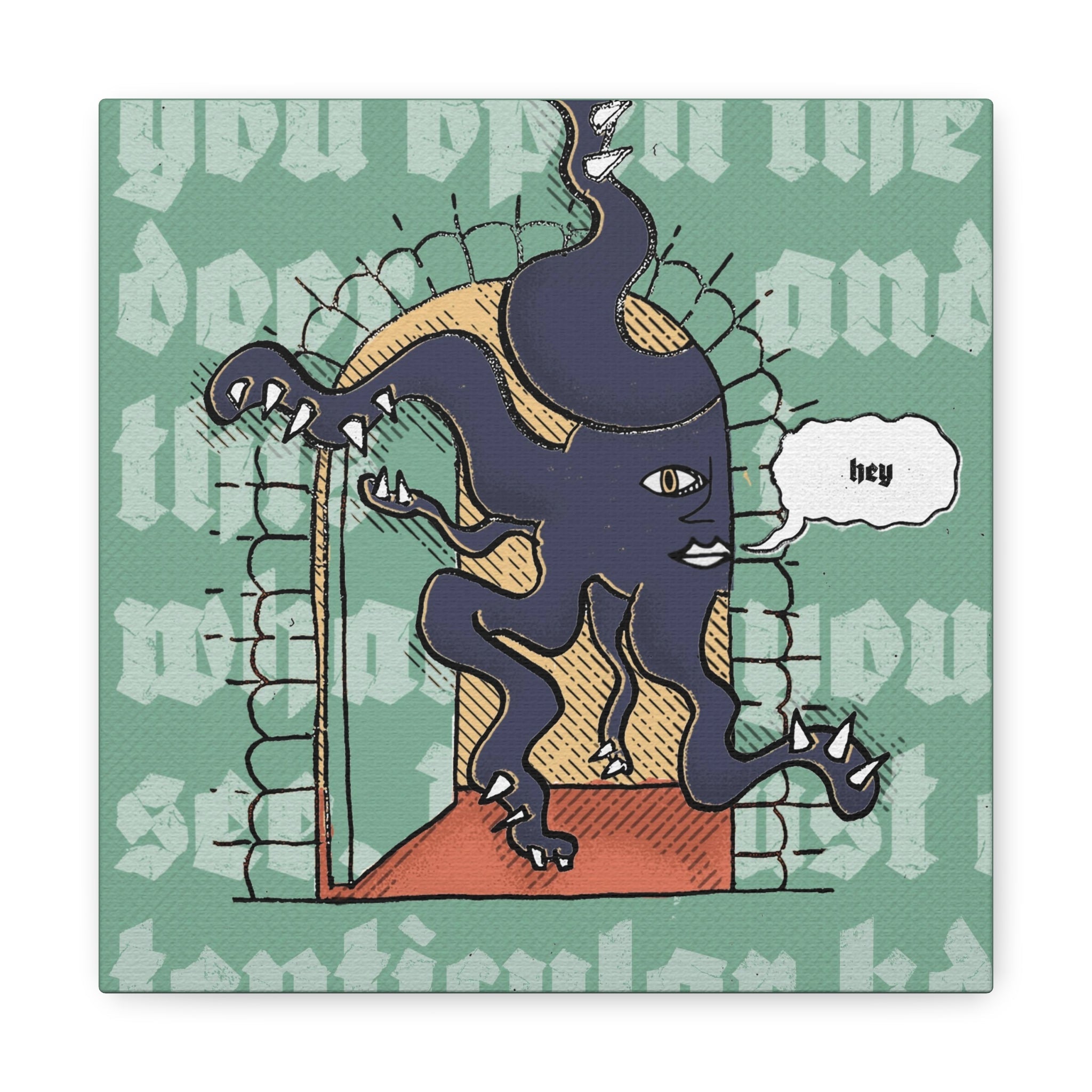 You Open the Door: Tenticular Frickdemon | Canvas Gallery Wrap - Canvas - Ace of Gnomes - 47560869615386749831