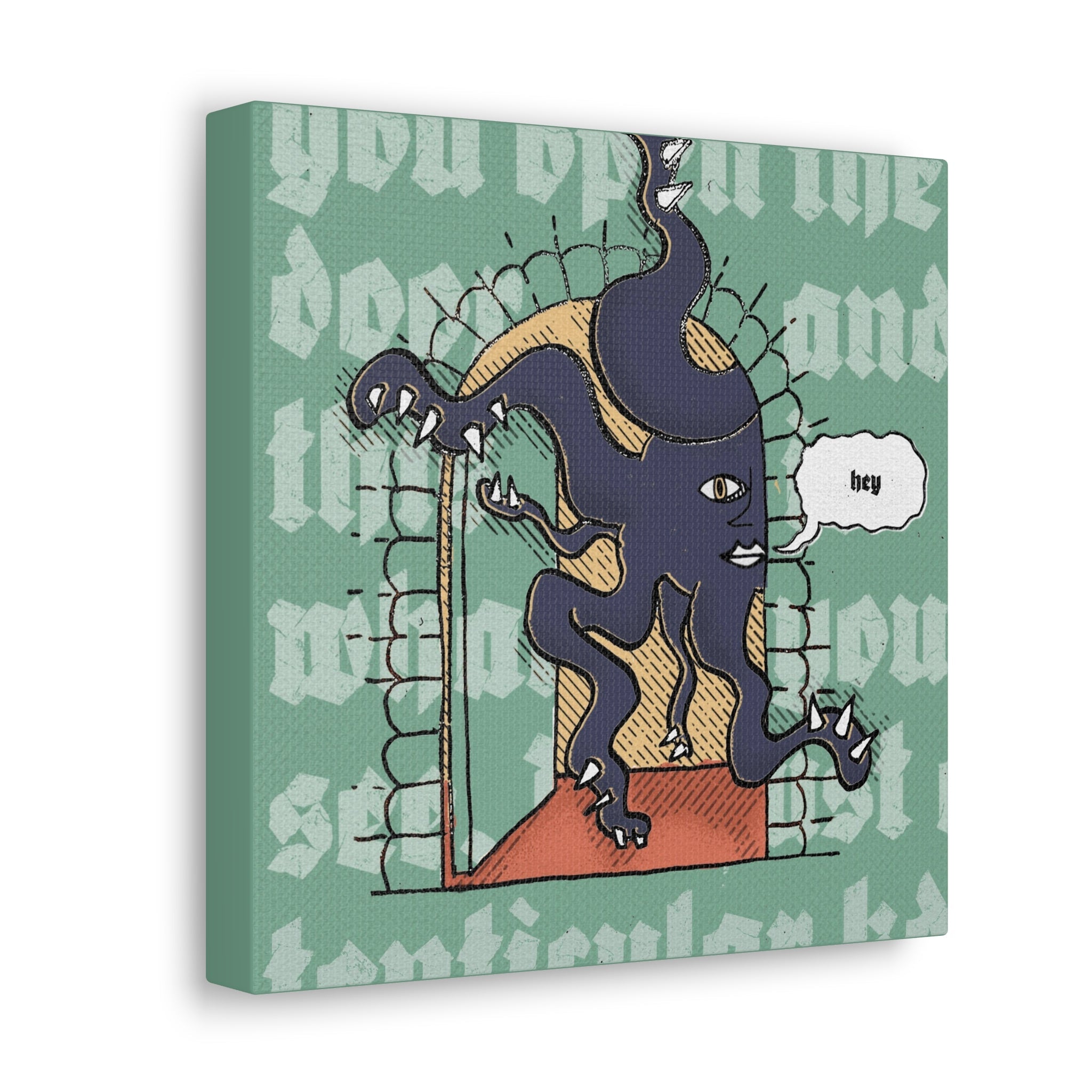 You Open the Door: Tenticular Frickdemon | Canvas Gallery Wrap - Canvas - Ace of Gnomes - 47560869615386749831