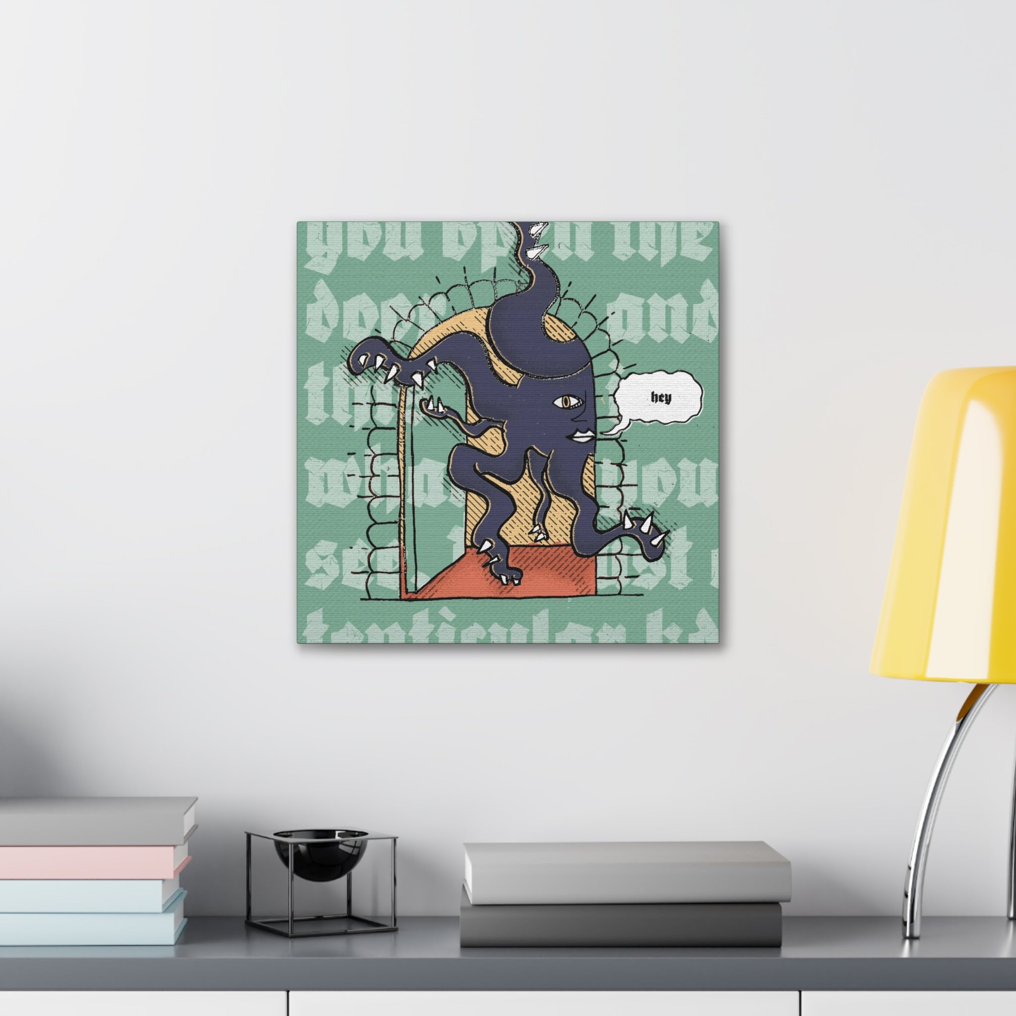 You Open the Door: Tenticular Frickdemon | Canvas Gallery Wrap - Canvas - Ace of Gnomes - 10923015272703868557