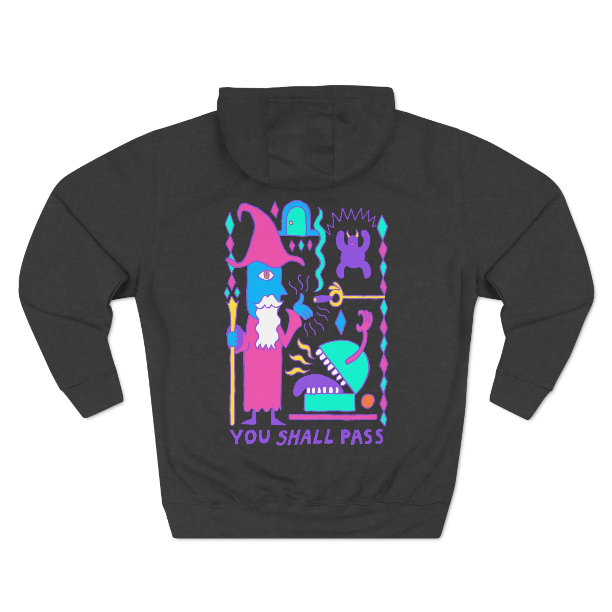 You Shall Pass | Bold Colors | Premium Pullover Hoodie - Hoodie - Ace of Gnomes - 27140353456536599640
