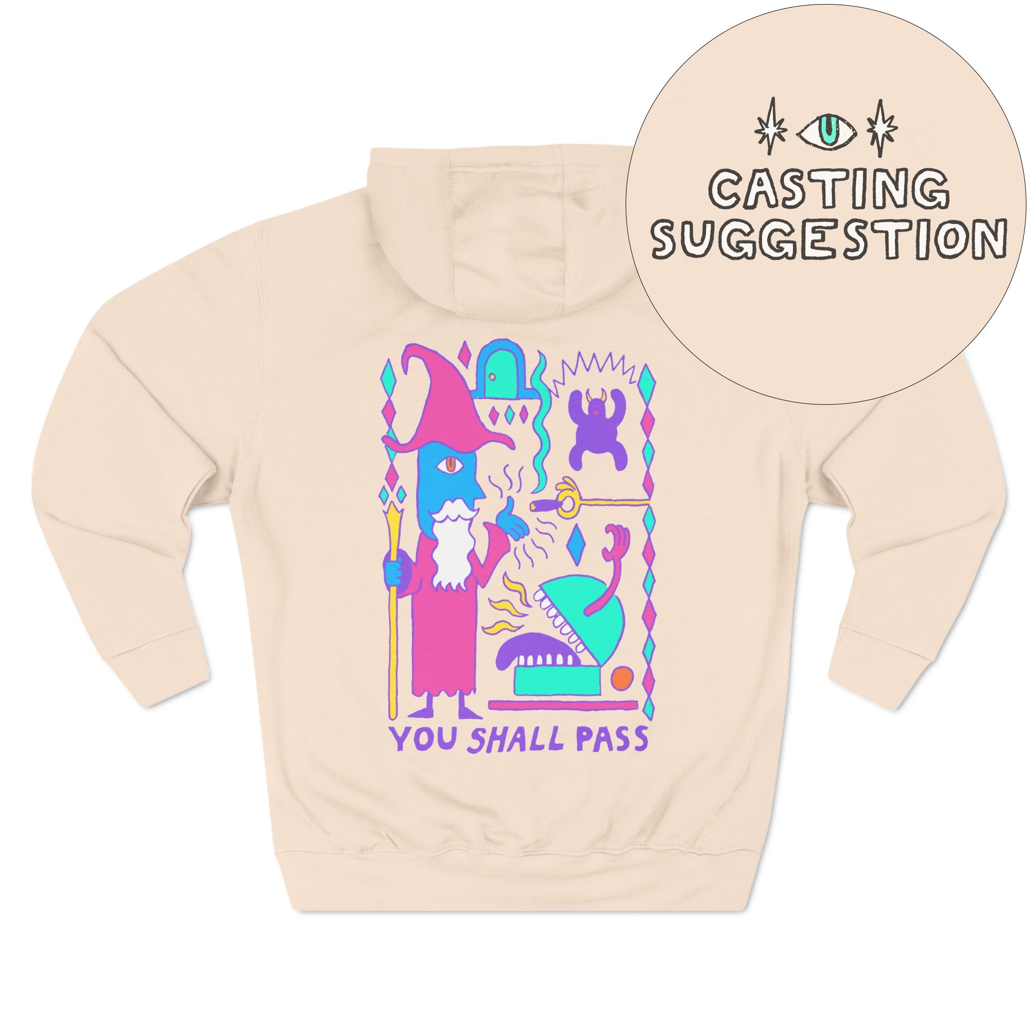 You Shall Pass | Bold Colors | Premium Pullover Hoodie - Hoodie - Ace of Gnomes - 30050193129119711105
