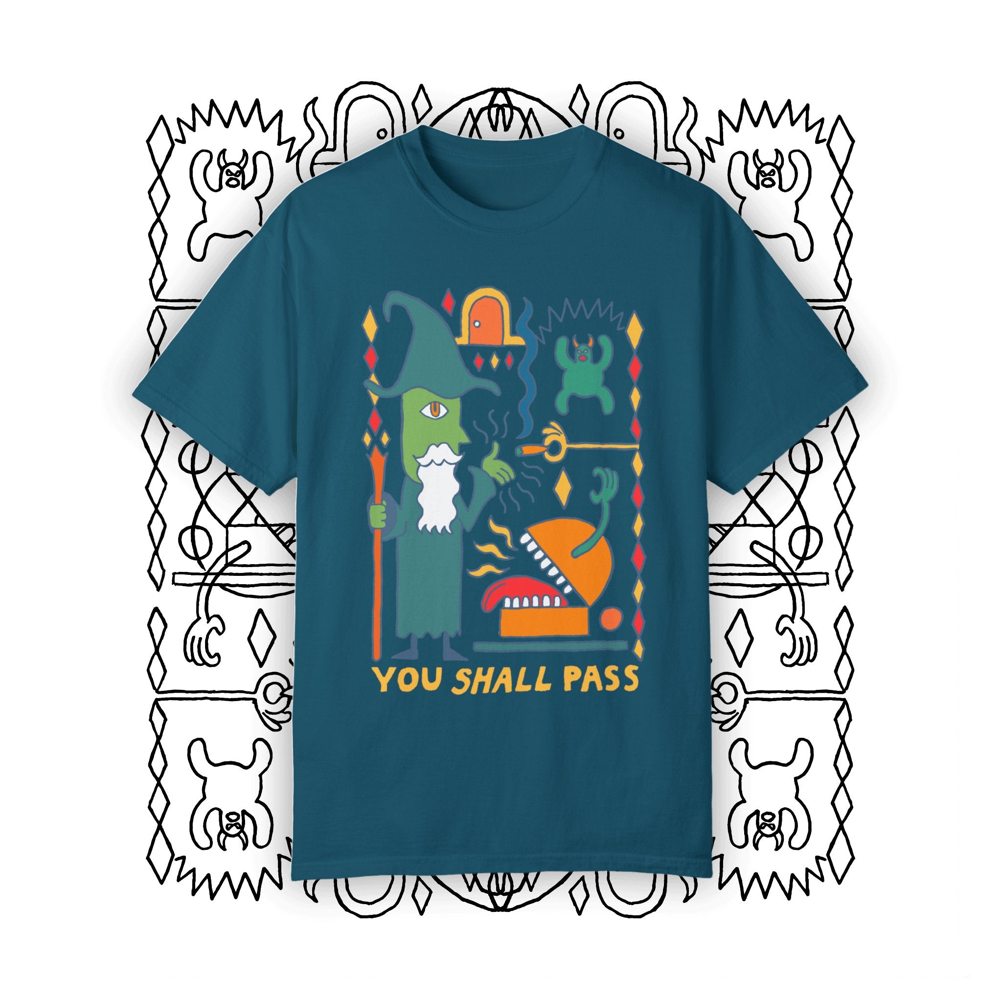 You Shall Pass | Comfort Colors Premium T-shirt - T-Shirt - Ace of Gnomes - 28550400901944452163
