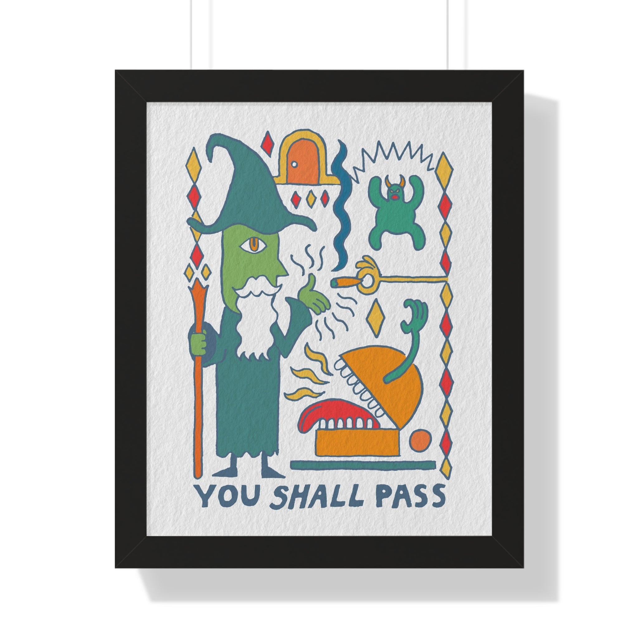 You Shall Pass | Framed Poster - Poster - Ace of Gnomes - 19944459081157952267