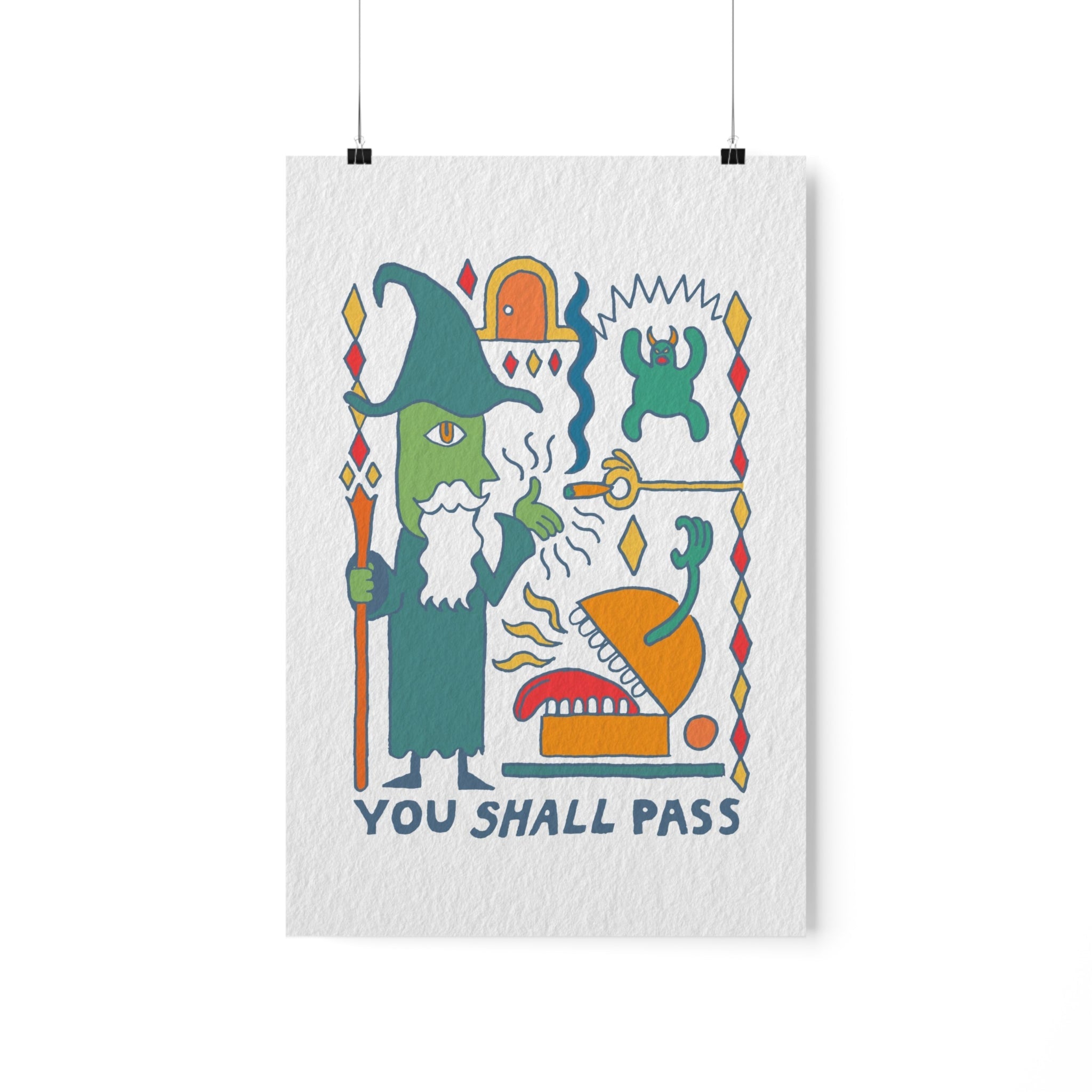 You Shall Pass | Premium Matte Poster - Poster - Ace of Gnomes - 13097119088320891997