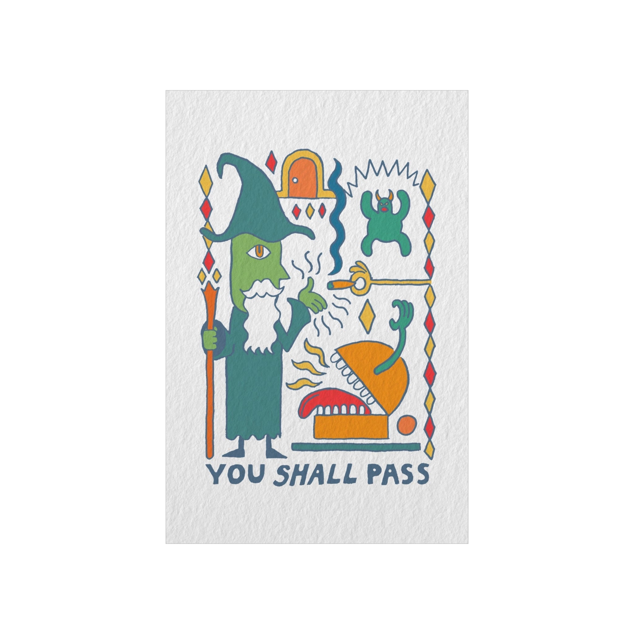 You Shall Pass | Premium Matte Poster - Poster - Ace of Gnomes - 14182538327699819025